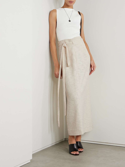 Another Tomorrow + NET SUSTAIN organic cotton-tweed maxi wrap skirt outlook