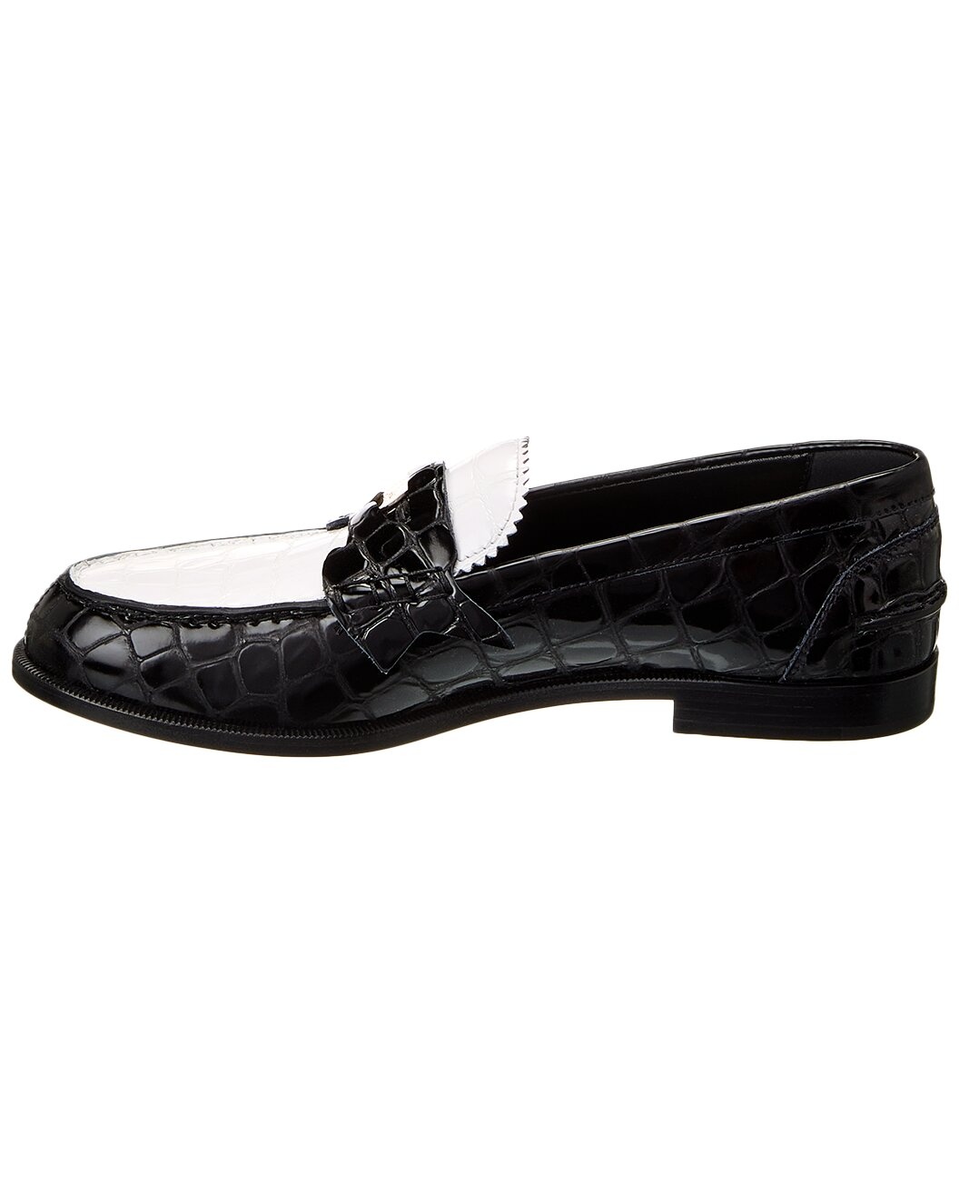 Christian Louboutin Penny Alligator-Embossed Leather Loafer - 2