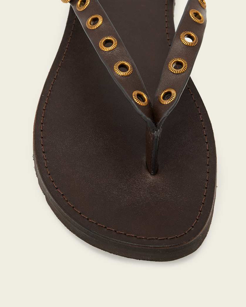 ALLSAINTS SYDNEY EYELET LEATHER SANDALS outlook