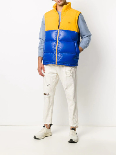 adidas colour-block gilet outlook