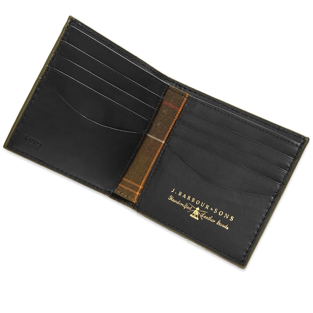 Barbour Grain Leather Billfold Wallet - 3