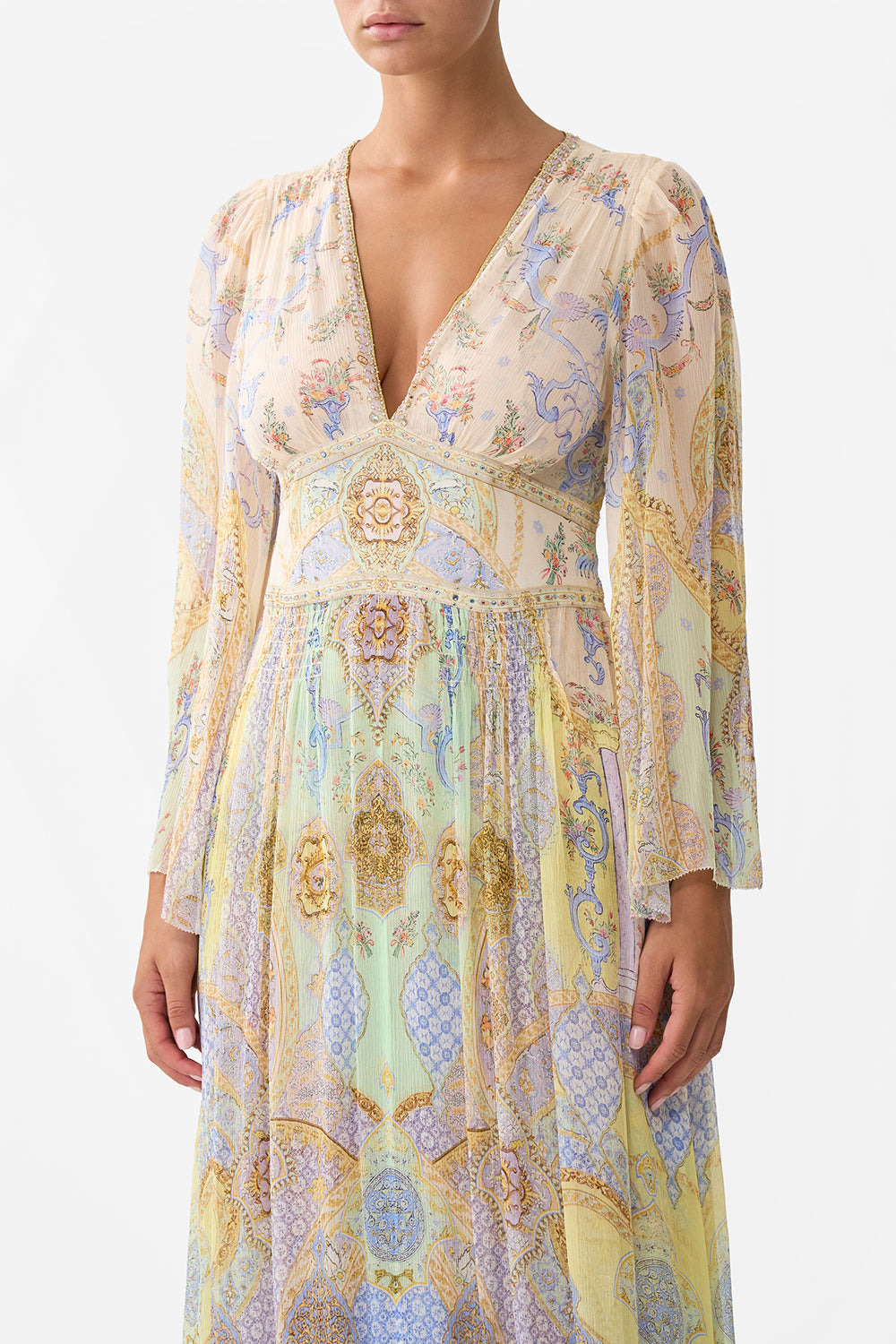 FLARED SLEEVE DRESS - 5