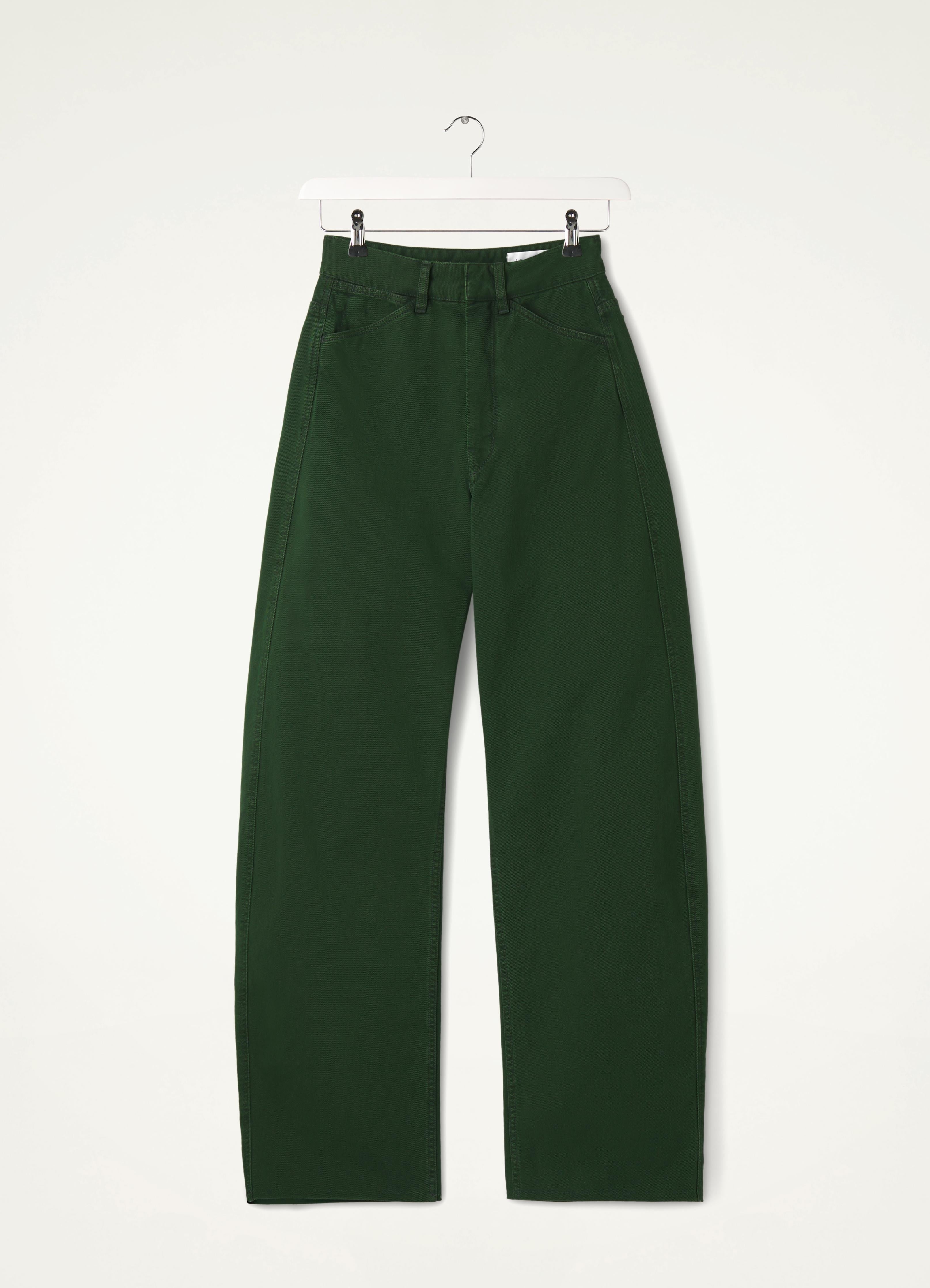 HIGH WAISTED CURVED PANTS - 1