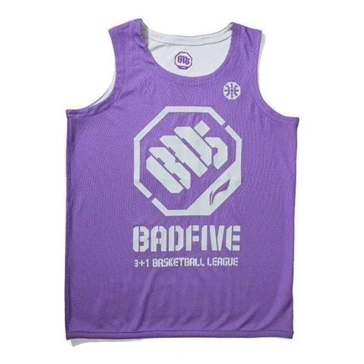 Li-Ning BadFive Reversible Basketball Jersey 'Purple White' AAYP305-2 - 1