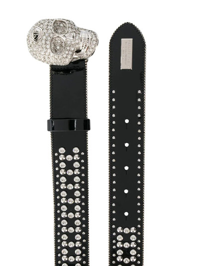 PHILIPP PLEIN crystal skull belt outlook