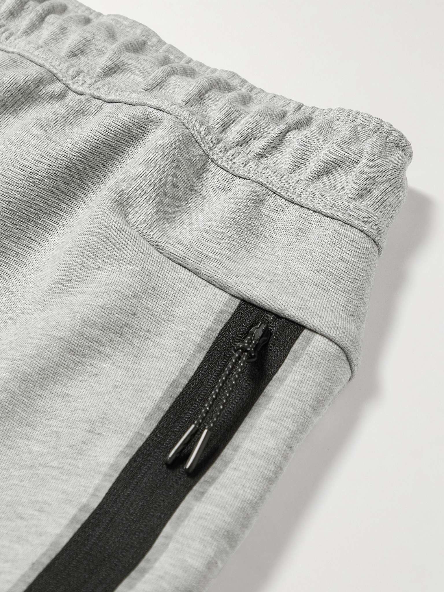 Straight-Leg Cotton-Blend Tech-Fleece Drawstring Shorts - 9