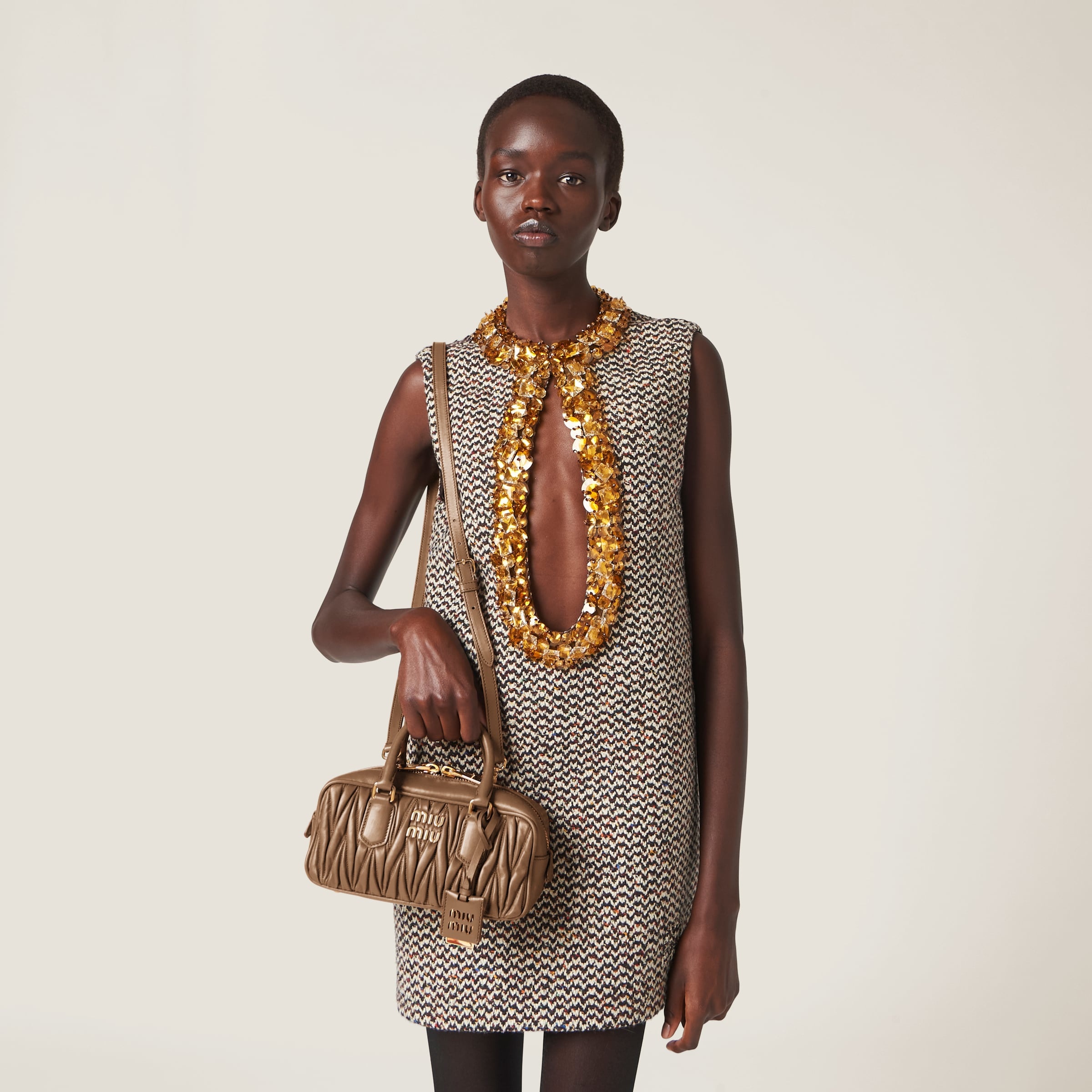 Miu Miu Arcadie matelassé nappa leather bag | REVERSIBLE