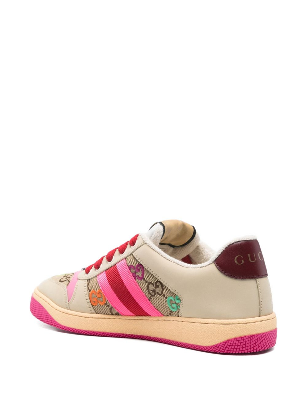 Gucci Women Screener Leather Sneakers - 3