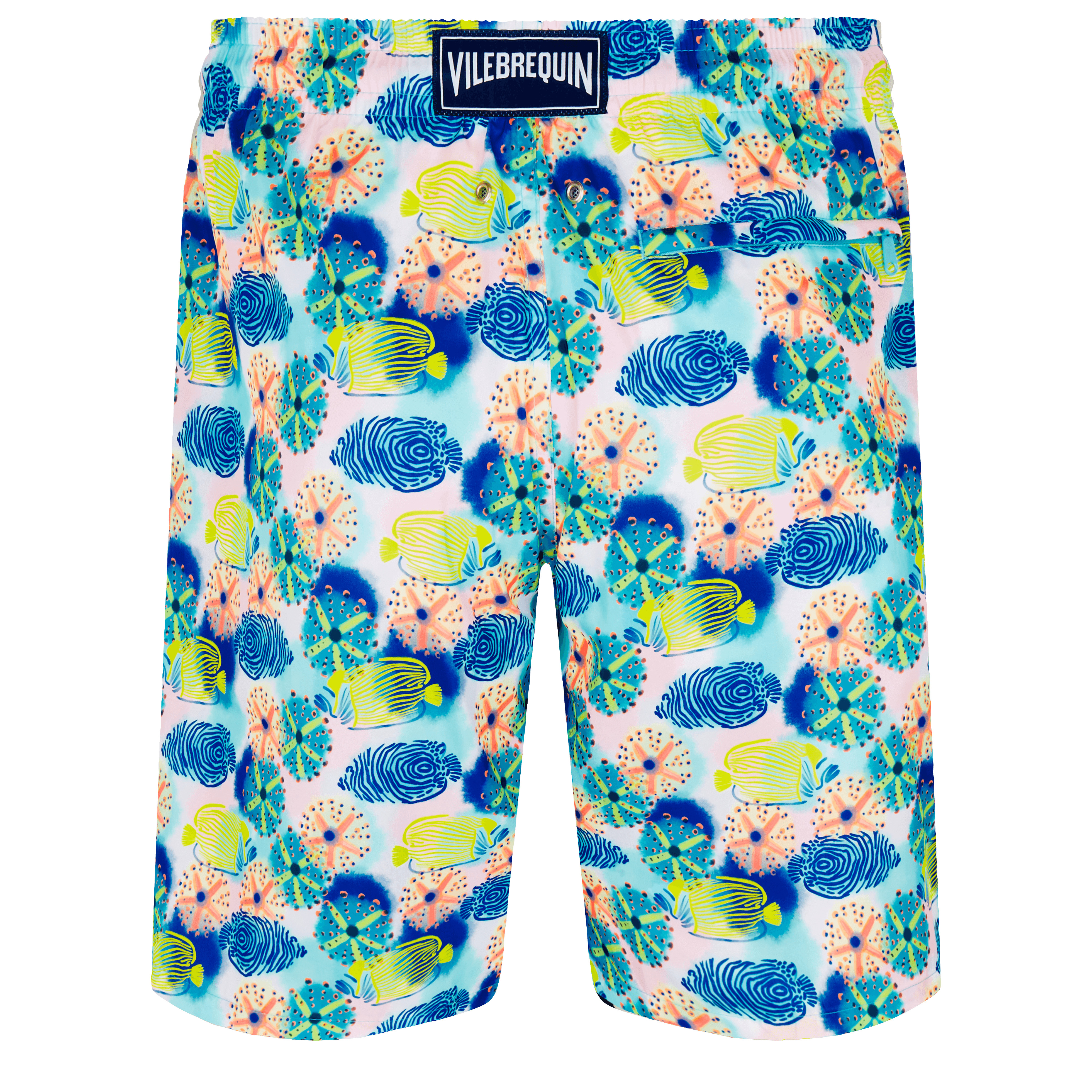 Men Swim Trunks Long Ultra-light and packable Urchins & Fishes - 2