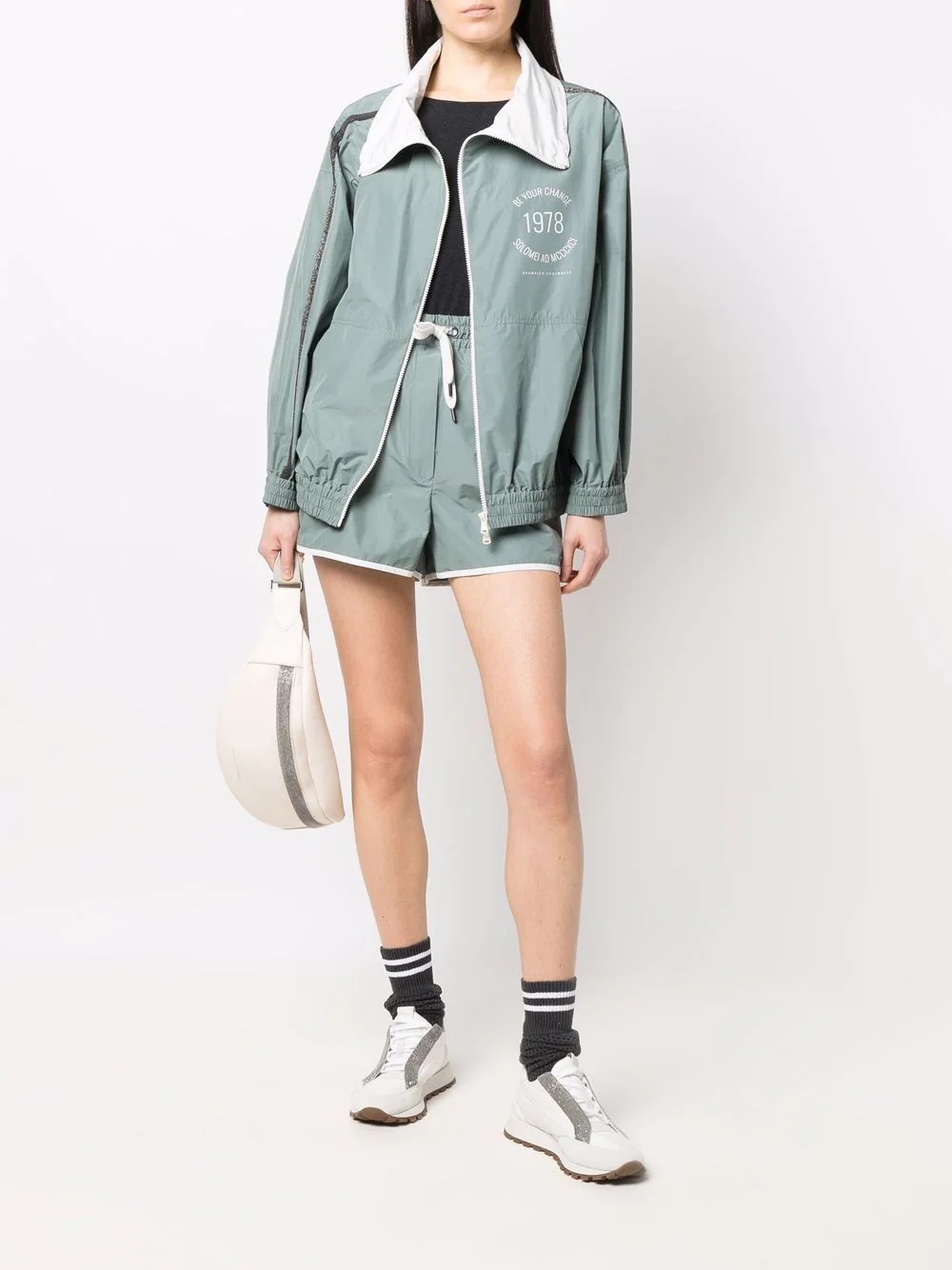 lightweight zip-up track jacket - 2