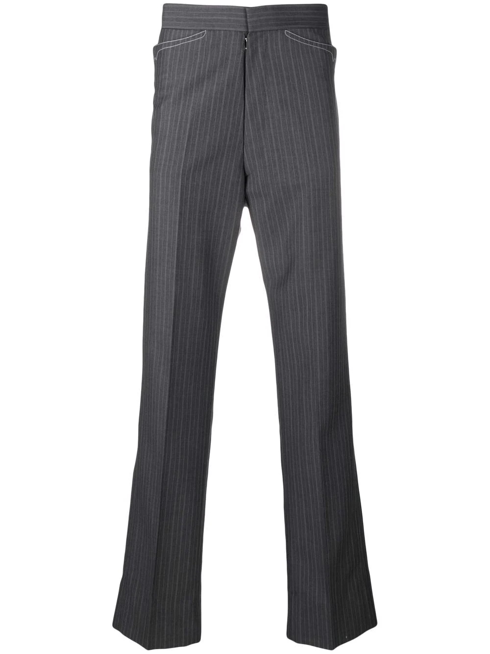 pinstripe tailored trousers - 1