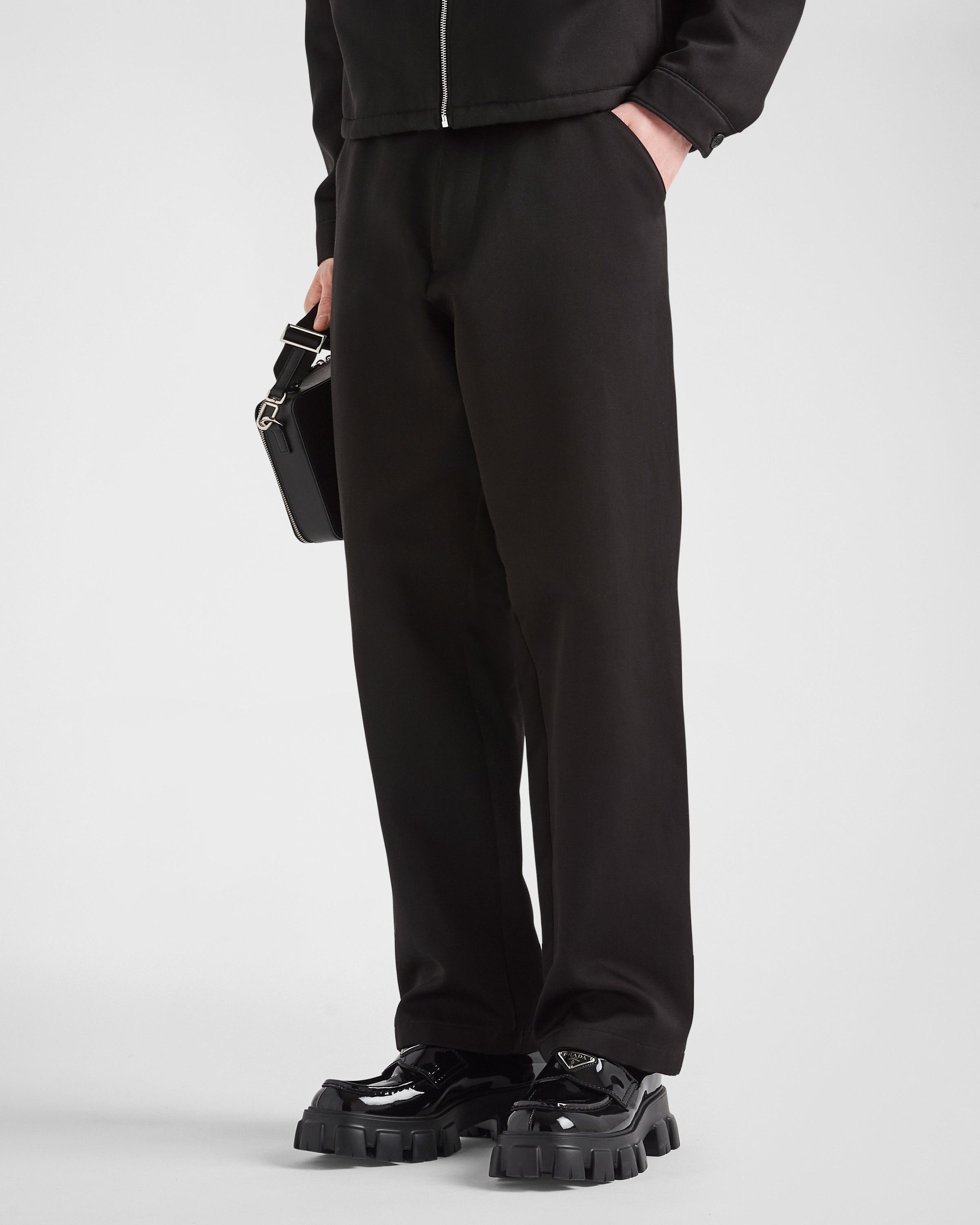 Cotton and silk pants - 4