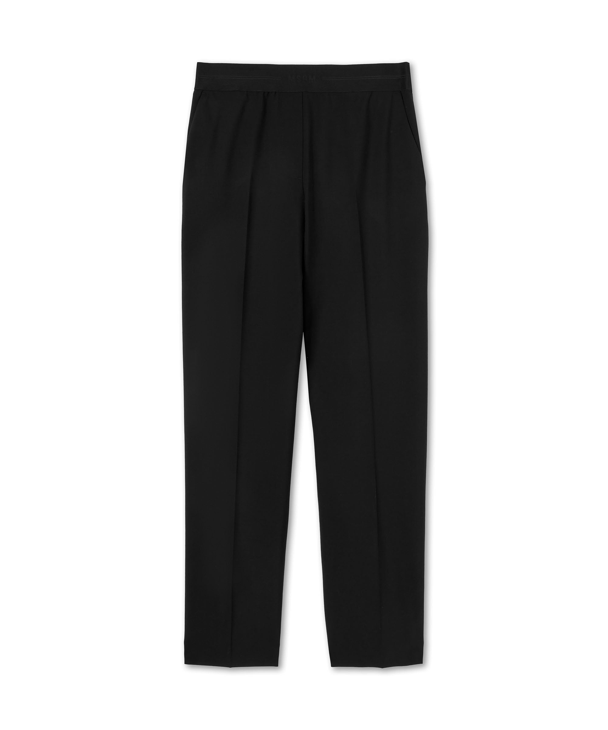 Slim-fit pants with logoed elastic waistband - 1