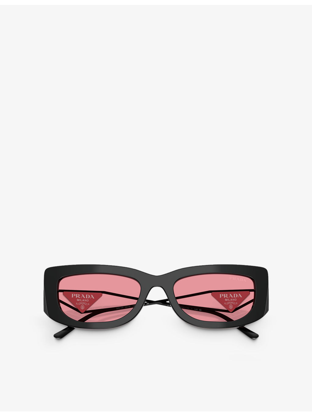 PR 14YS strawberry-lens rectangle-frame acetate sunglasses - 5