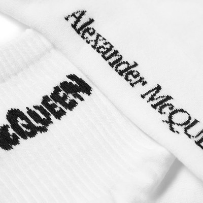 Alexander McQueen Alexander McQueen Graffiti Skull Sock outlook