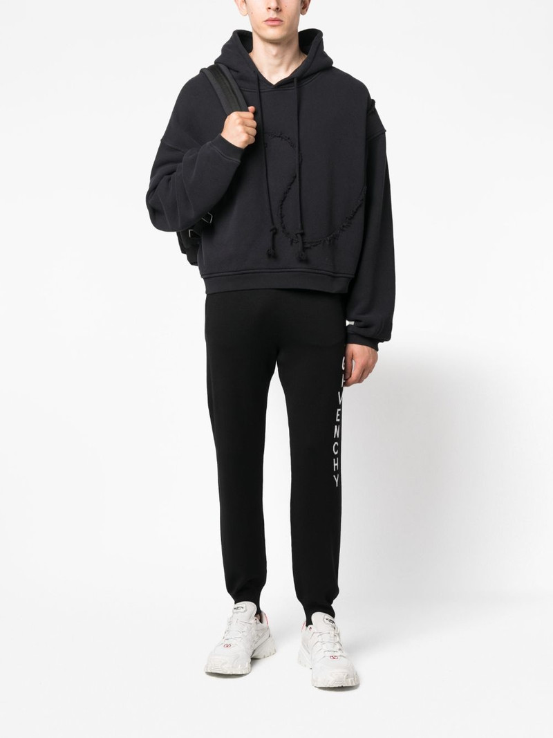 Givenchy intarsia-knit logo track pants outlook