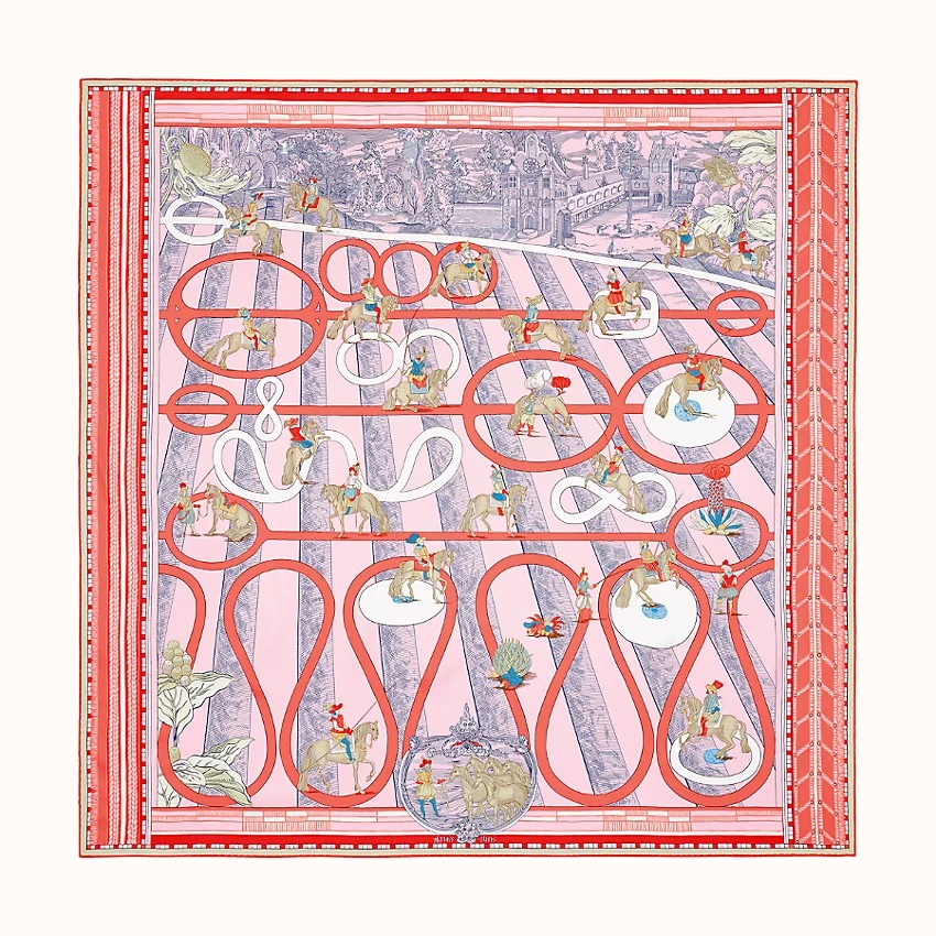 Passades et Serpentines double face scarf 90 3