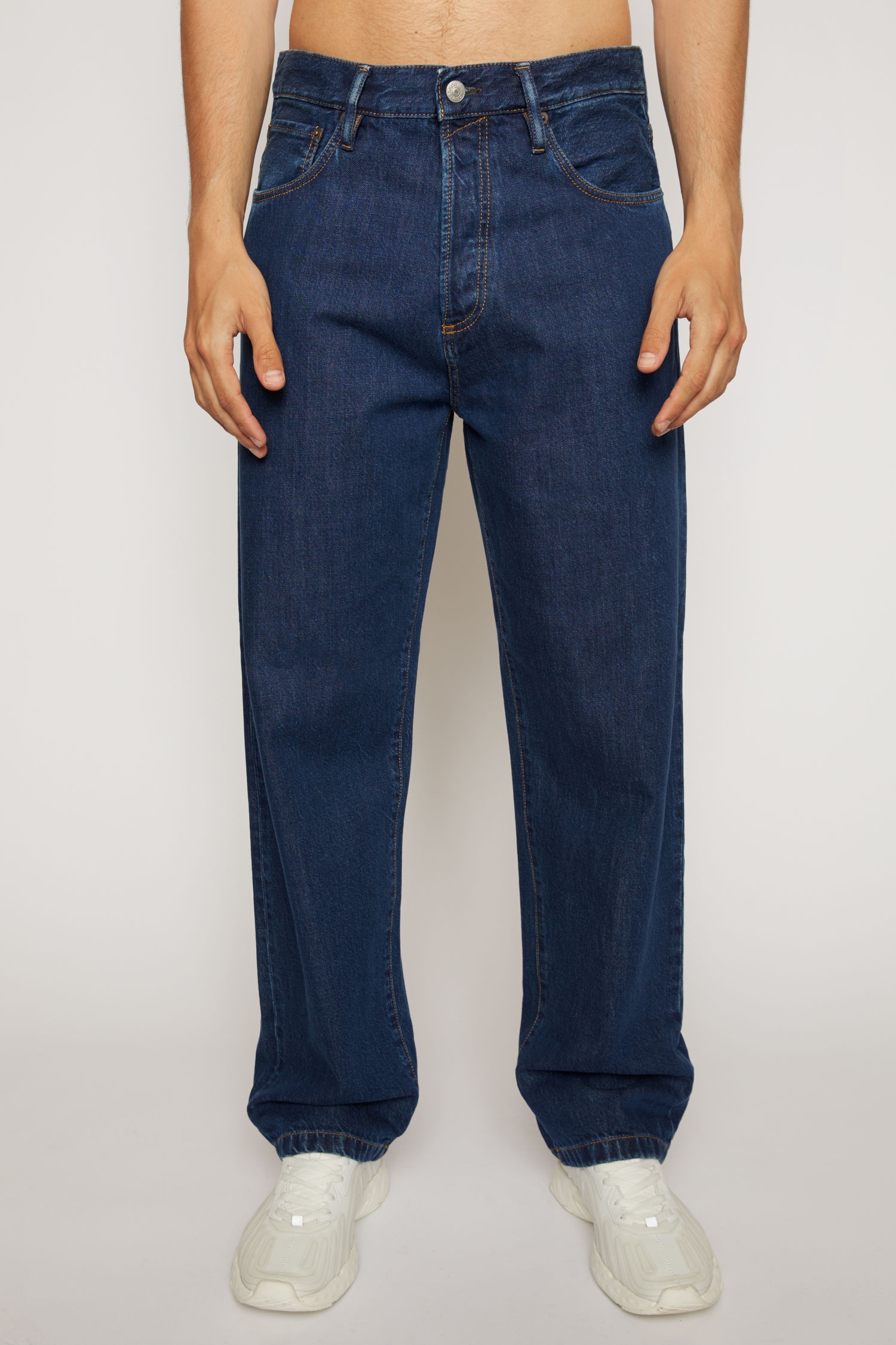 Loose fit jeans dark blue - 4