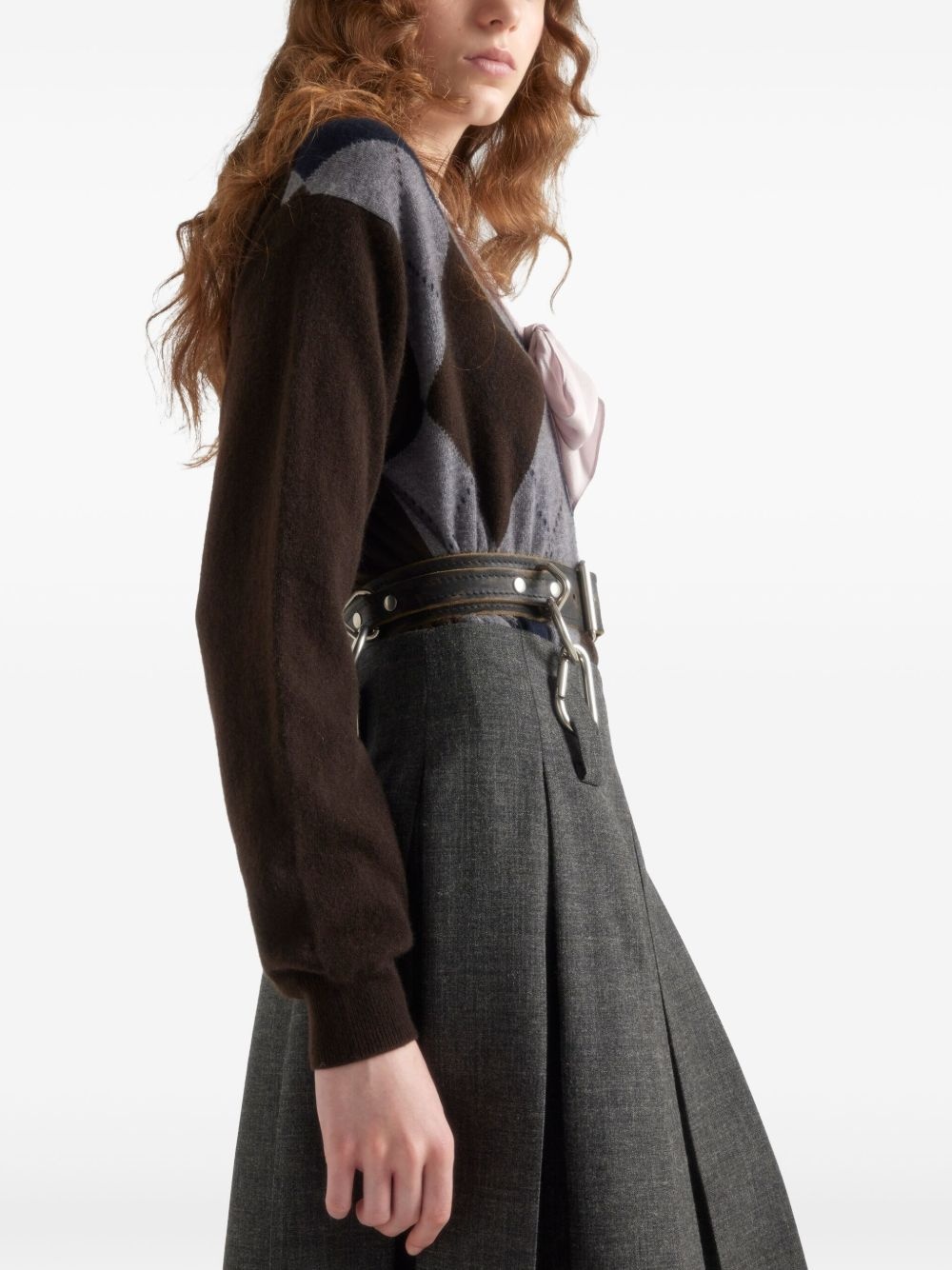 cashmere V-neck sweater - 4