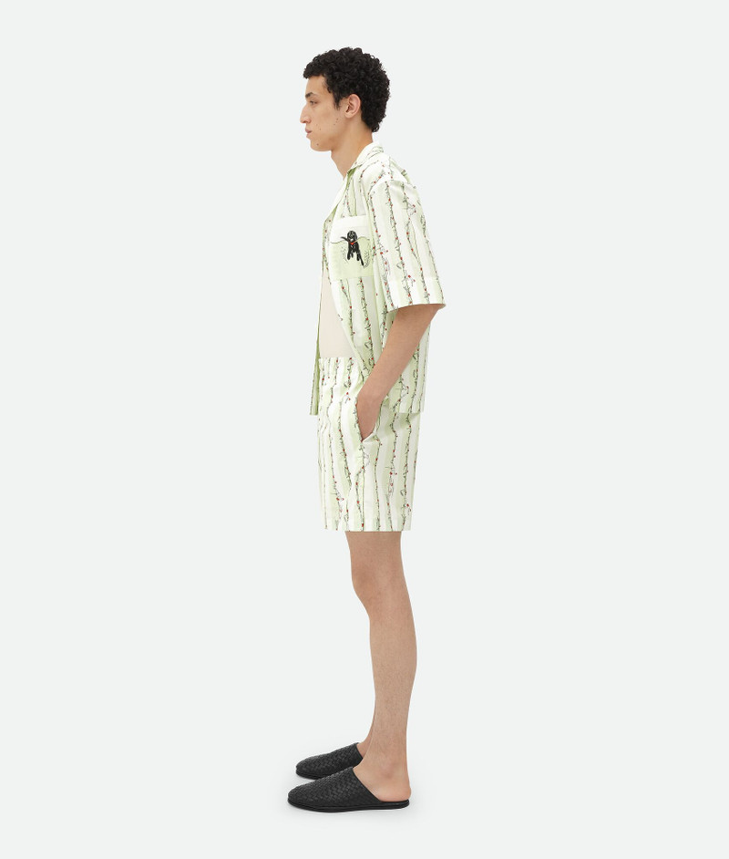 Bottega Veneta Printed Cotton Shorts outlook