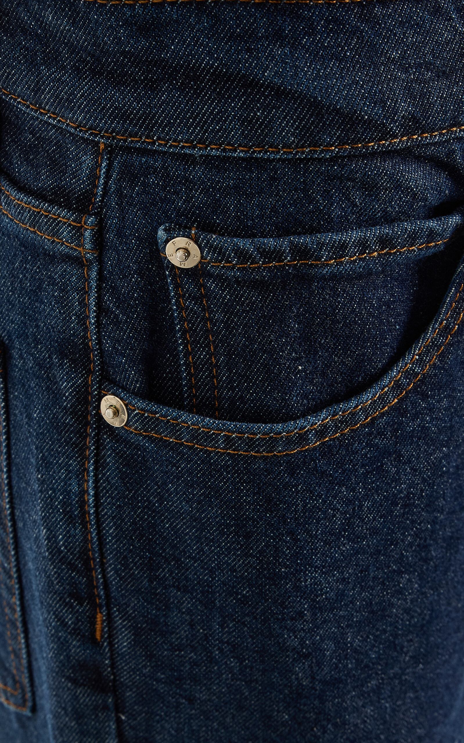 The Ruler Mid-Rise Straight-Leg Jeans dark wash - 5