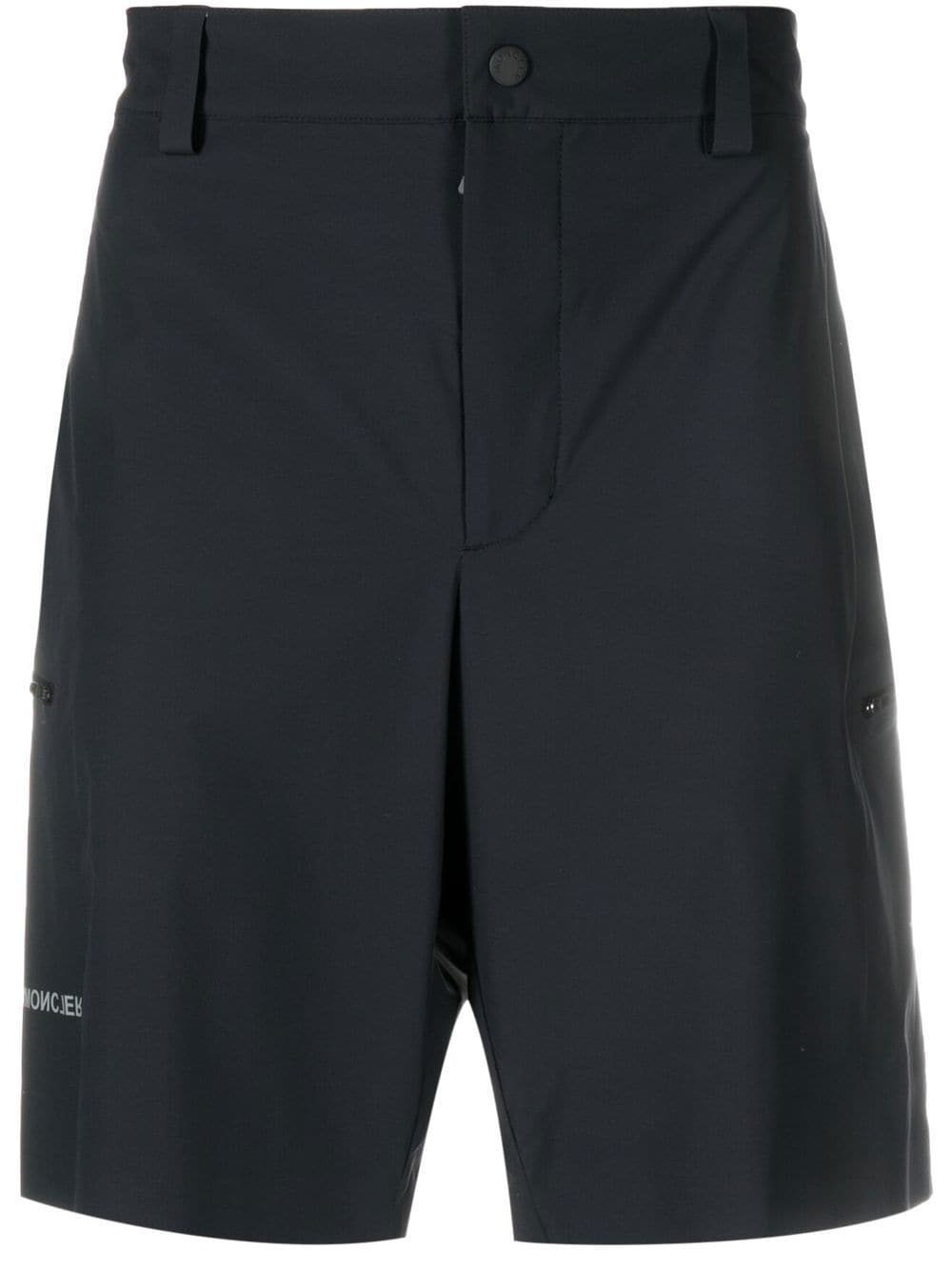 logo-print wide shorts - 1