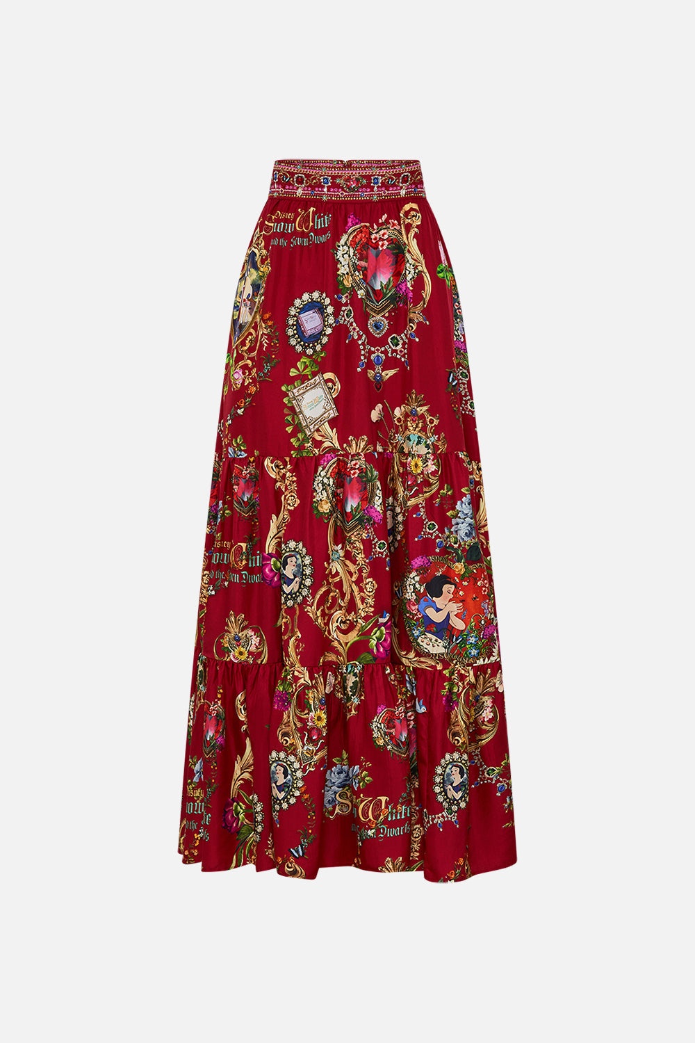 HIGH WAISTED TIERED SKIRT JUST ONE BITE SNOW WHITE - 1