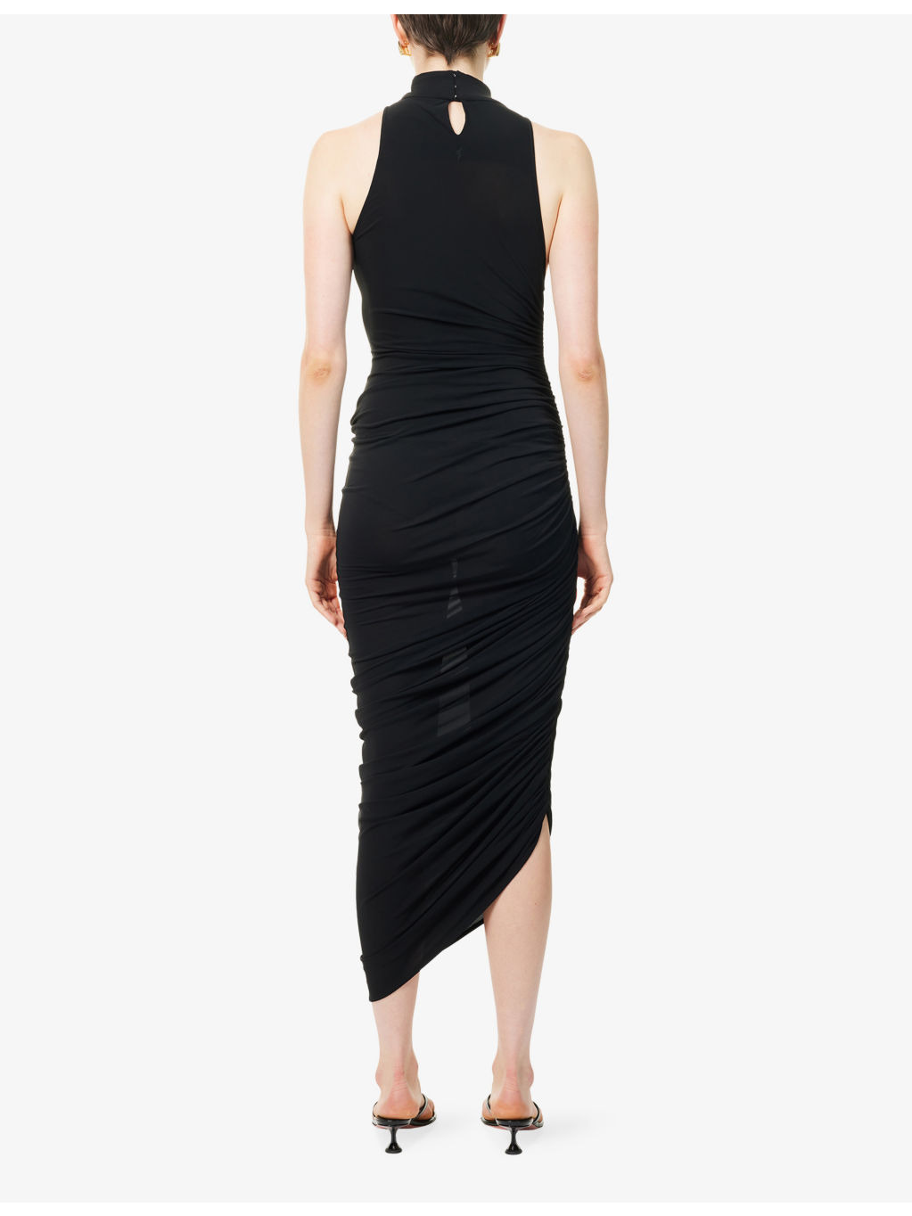 Piazza Draped Stretch-Woven Maxi Dress - 4
