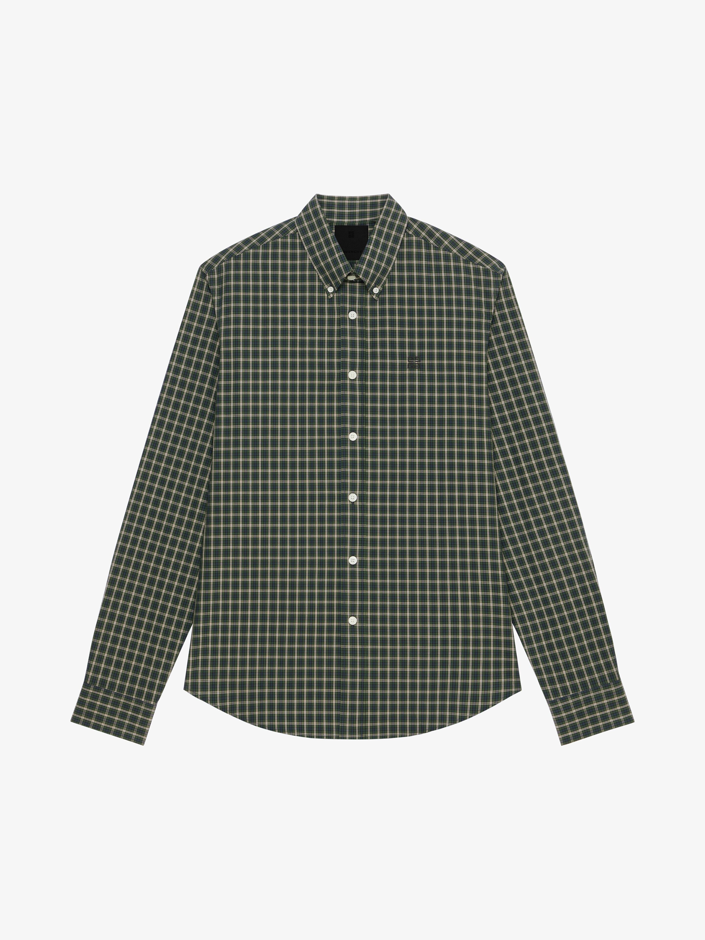 CHECKED SHIRT IN POPLIN - 1