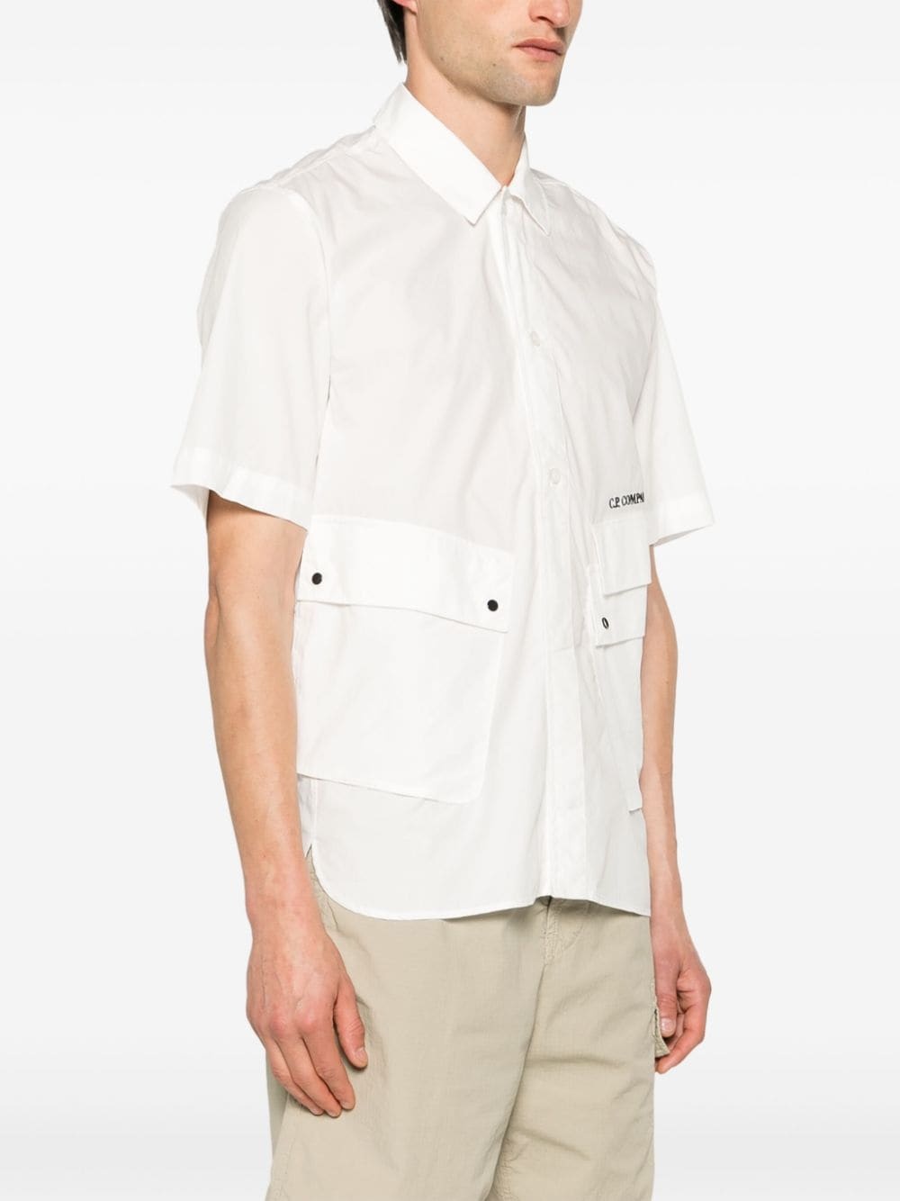 multi-pocket cotton shirt - 3