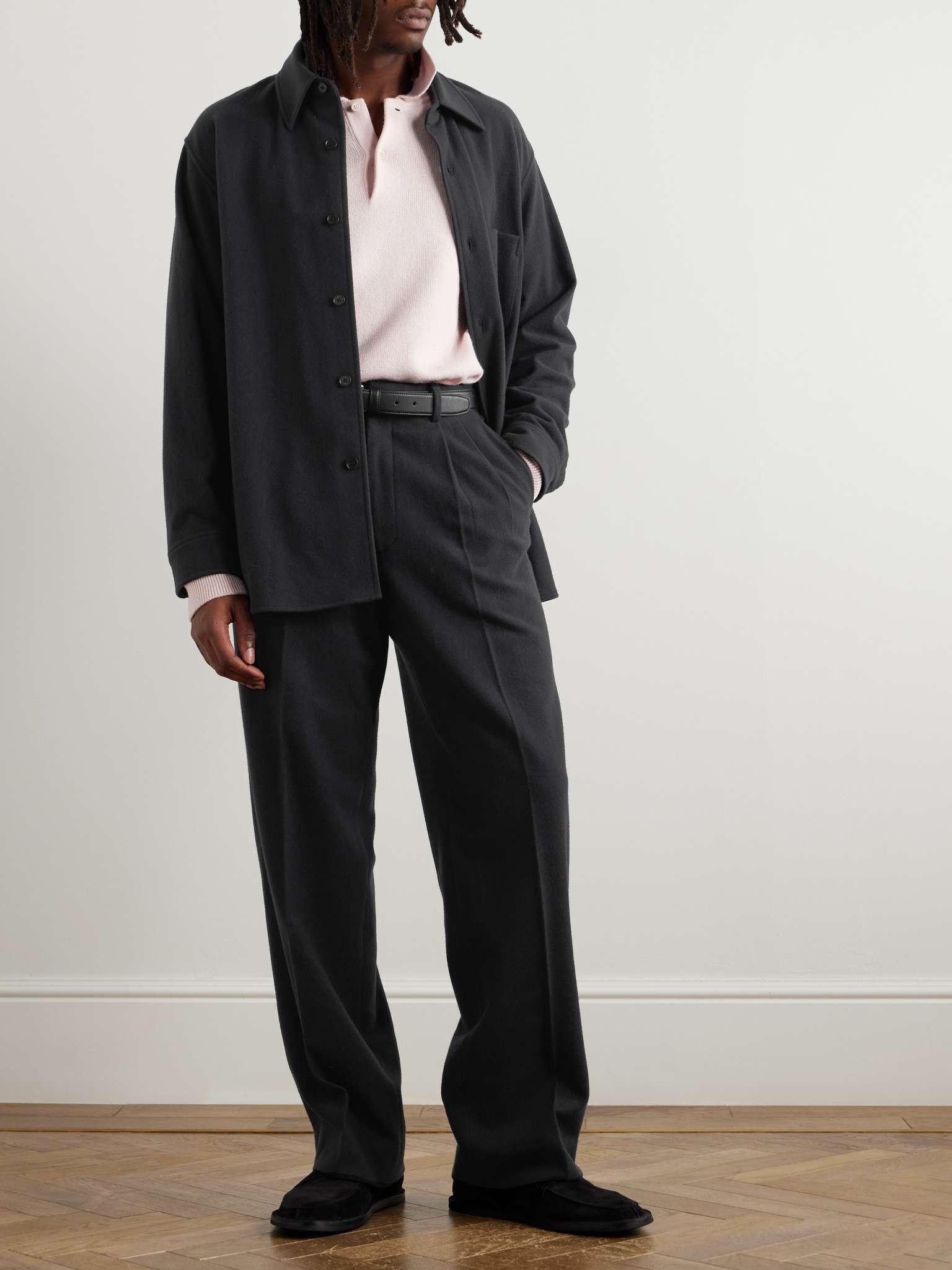 【takashi】AURALEE WOOL FLANNEL SLACKS Brushed Super Fine Wool Flannel Slacks – La Garçonne