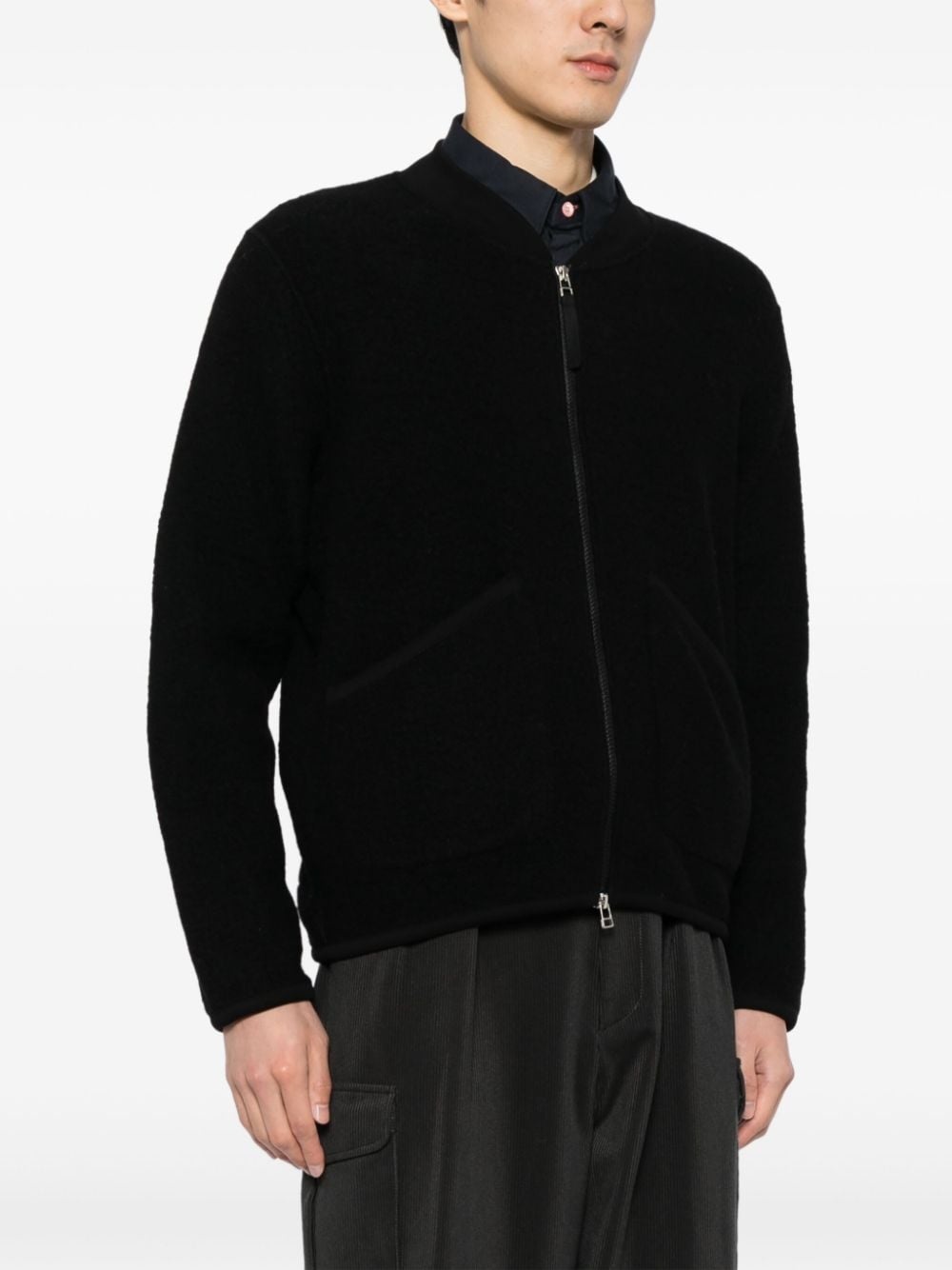 zipped bomber jacket - 3