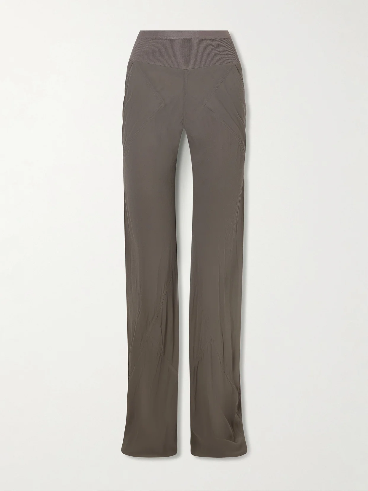 Bias Silk-crepe Wide-leg Pants - 1
