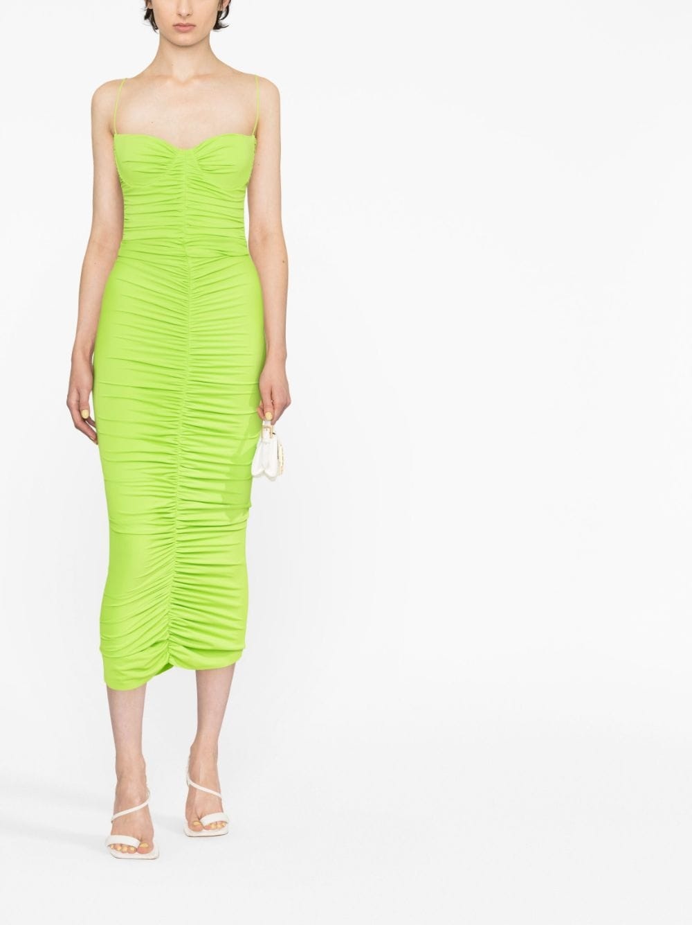 ruched midi dress - 2