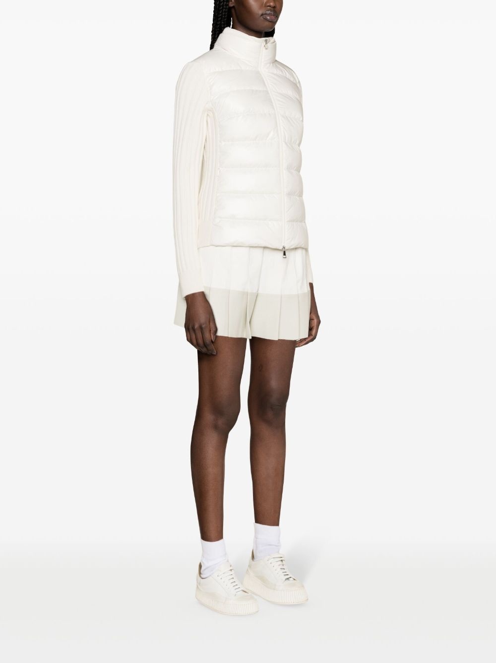 padded zip-up cardigan - 3