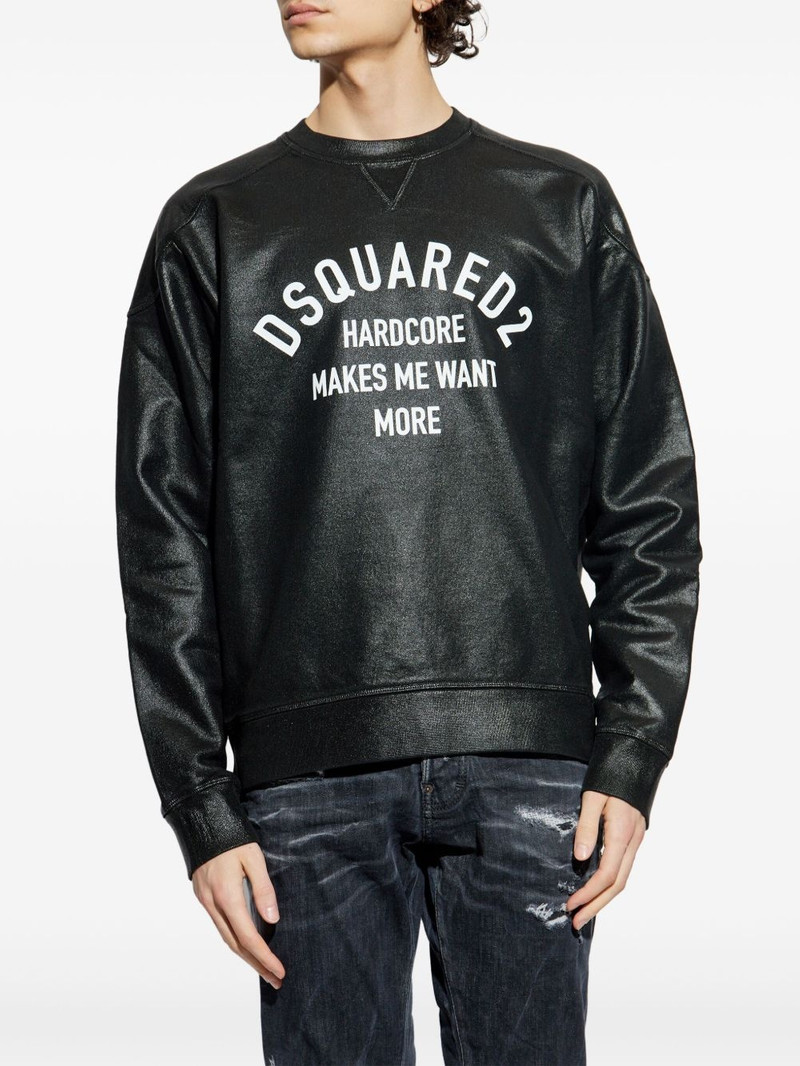 DSQUARED2 logo-print sweatshirt outlook