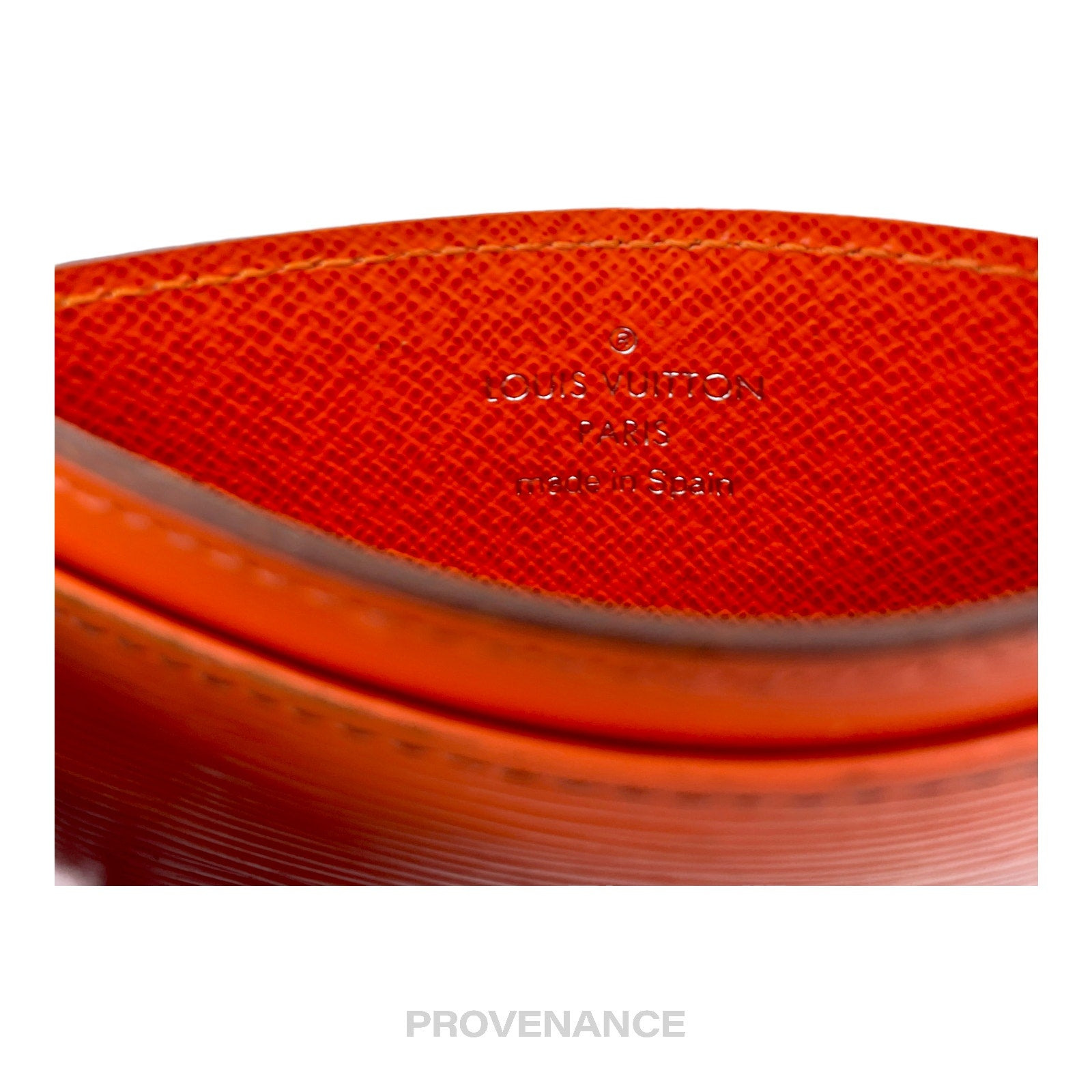 Louis Vuitton Card Holder Wallet - Orange Epi Leather - 8