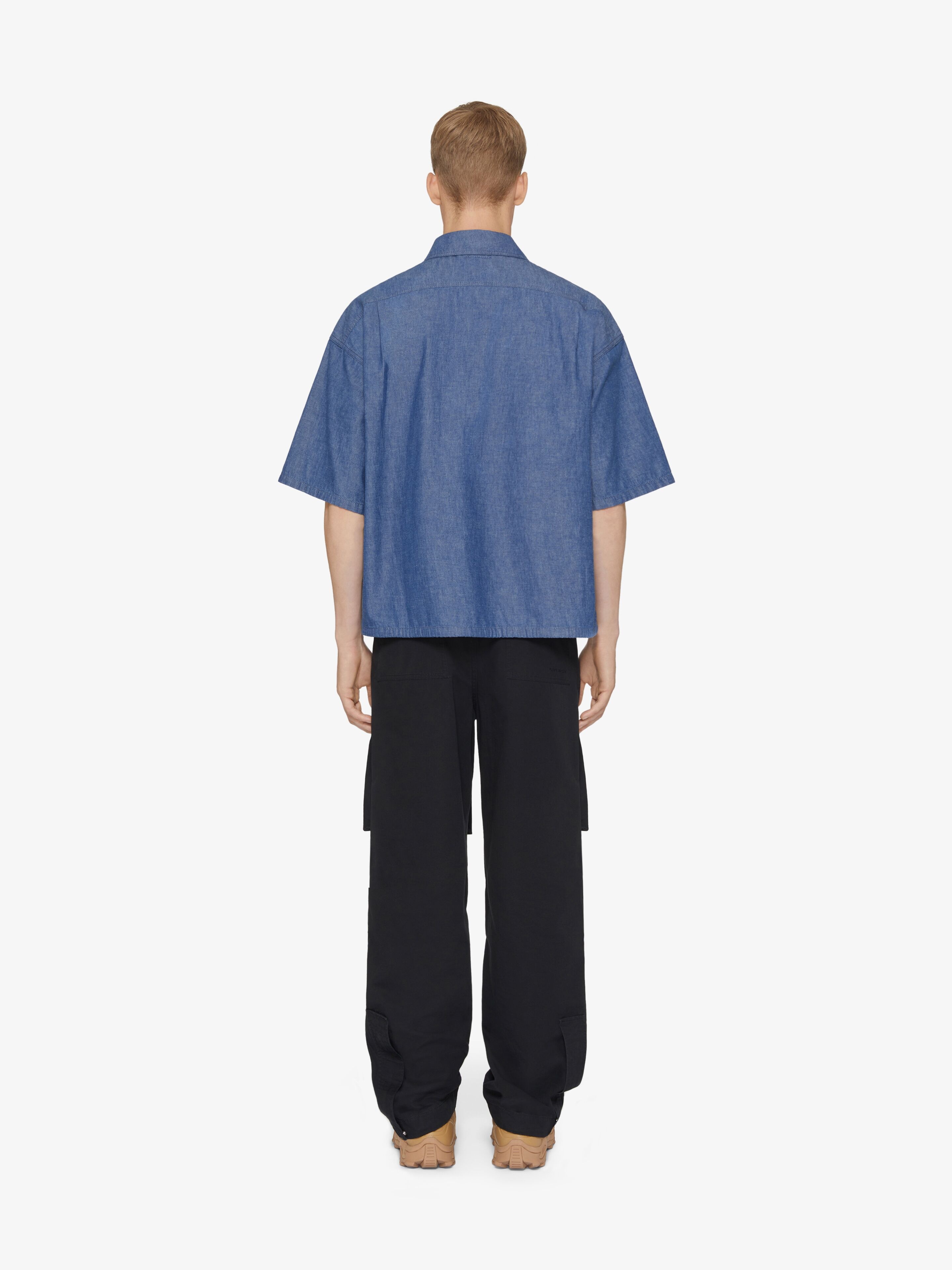 OVERSHIRT IN DENIM CHAMBRAY - 4