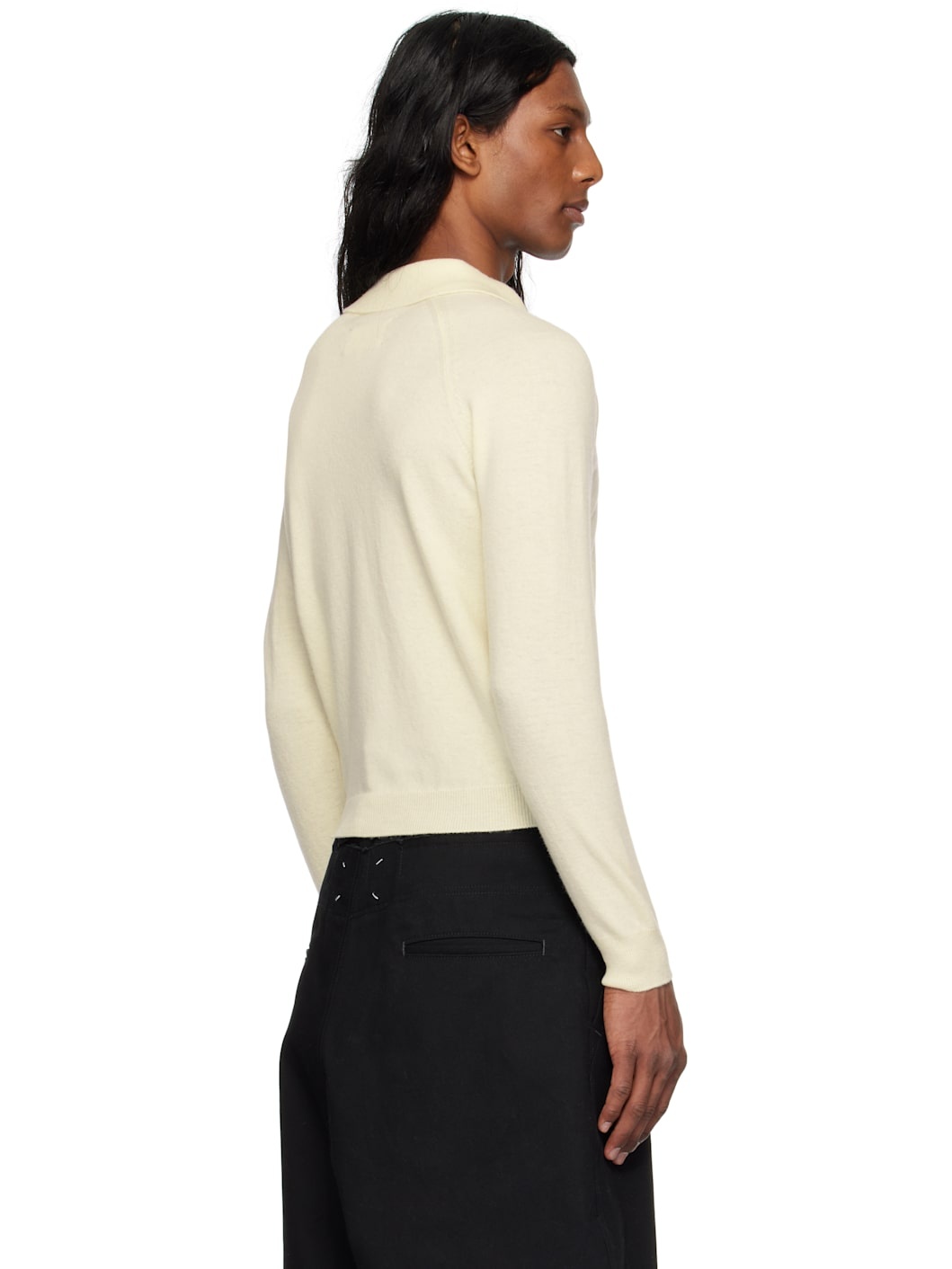 Off-White Wool Polo - 3