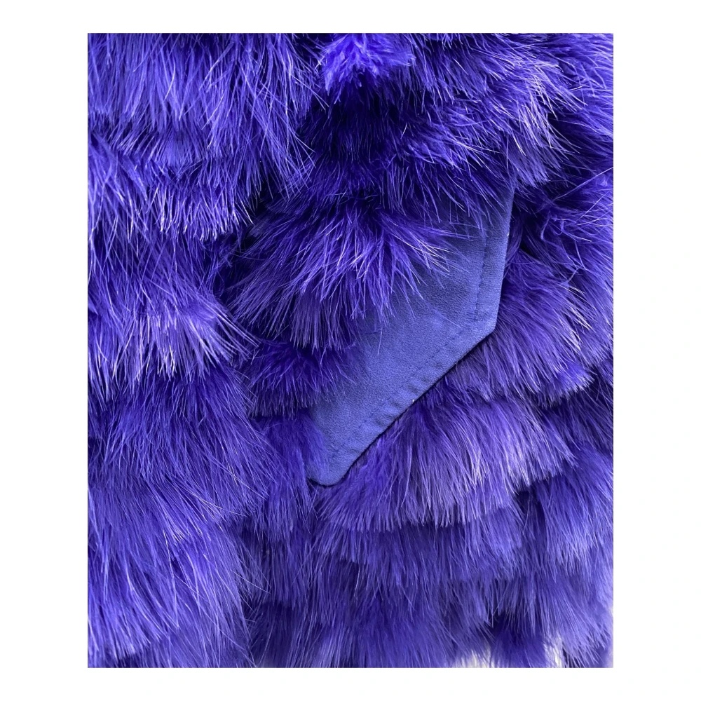 FEATHERS BOMBER JACKET WITH ZIP FASTENING - 4