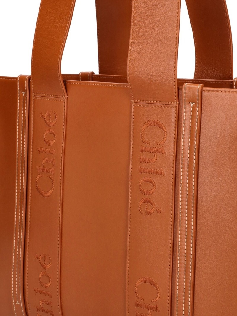 Medium Woody leather tote bag - 5