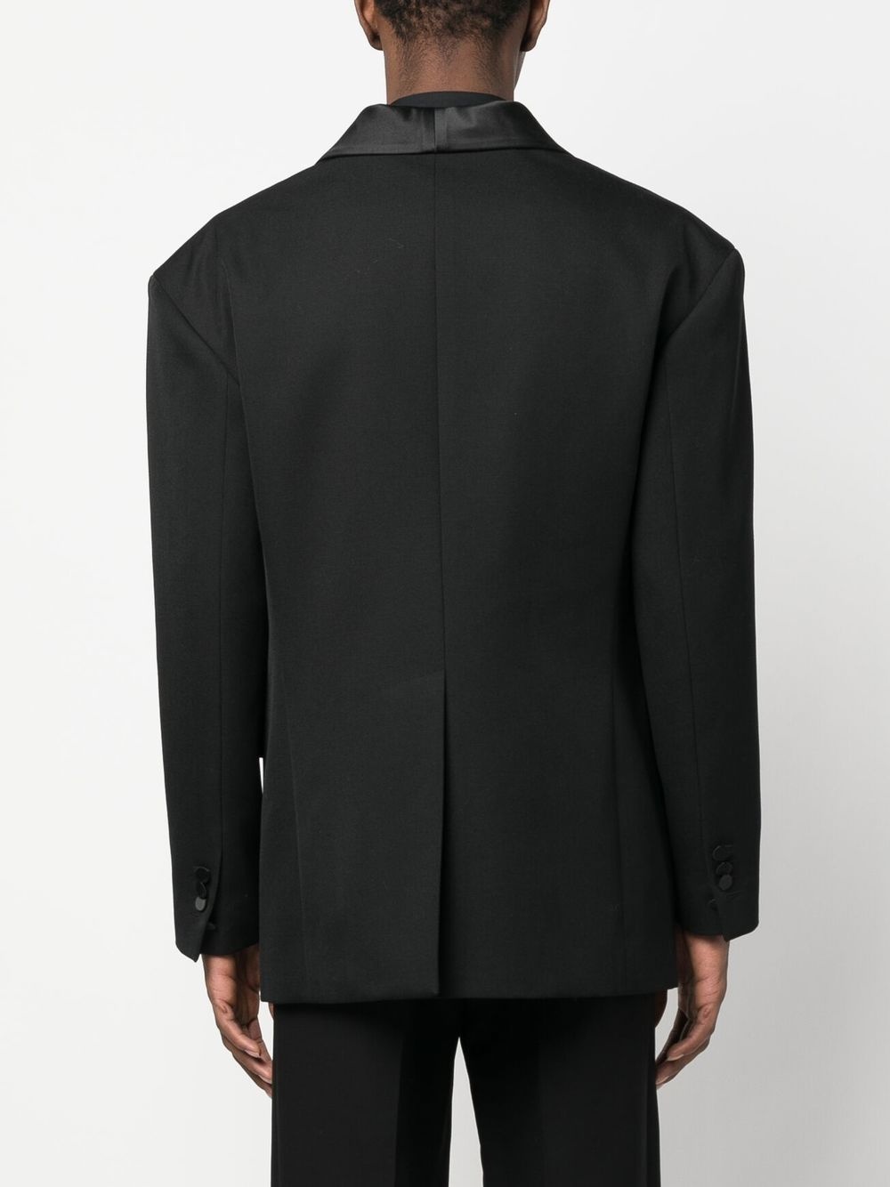 single-breasted tuxedo jacket - 4
