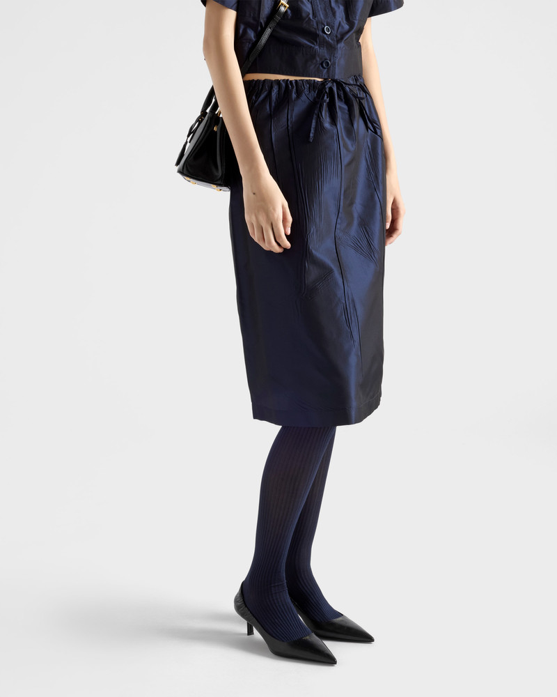 Taffeta midi-skirt 3