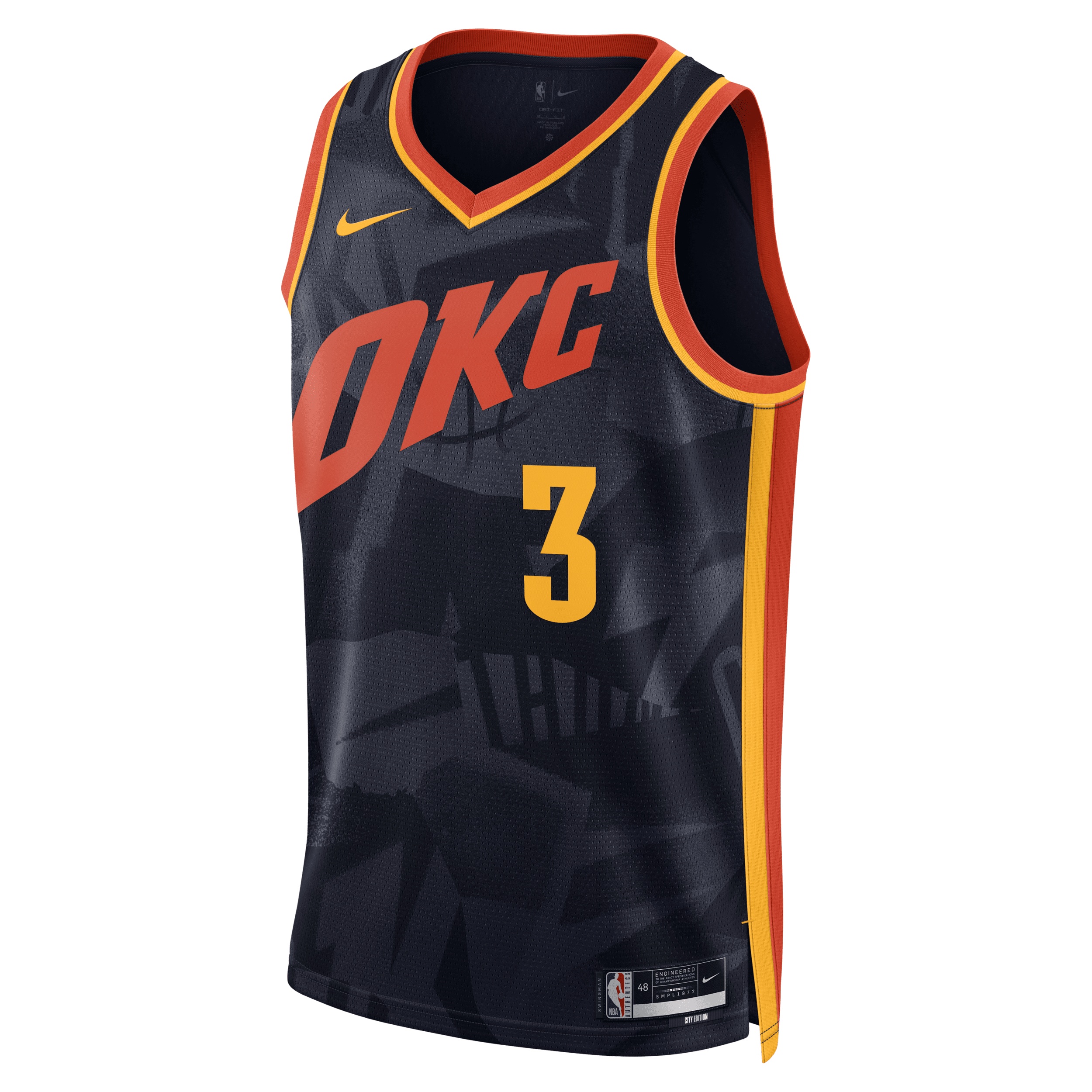Josh Giddey Oklahoma City Thunder City Edition 2023/24 Nike Men's Dri-FIT NBA Swingman Jersey - 1