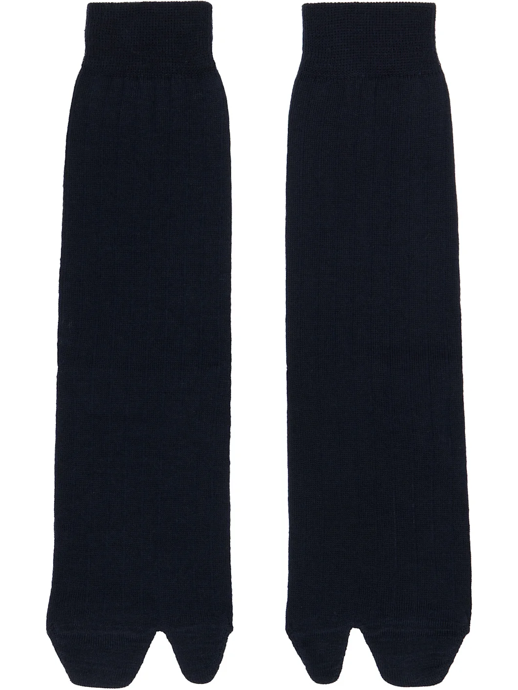Navy Wool Tabi Socks - 1