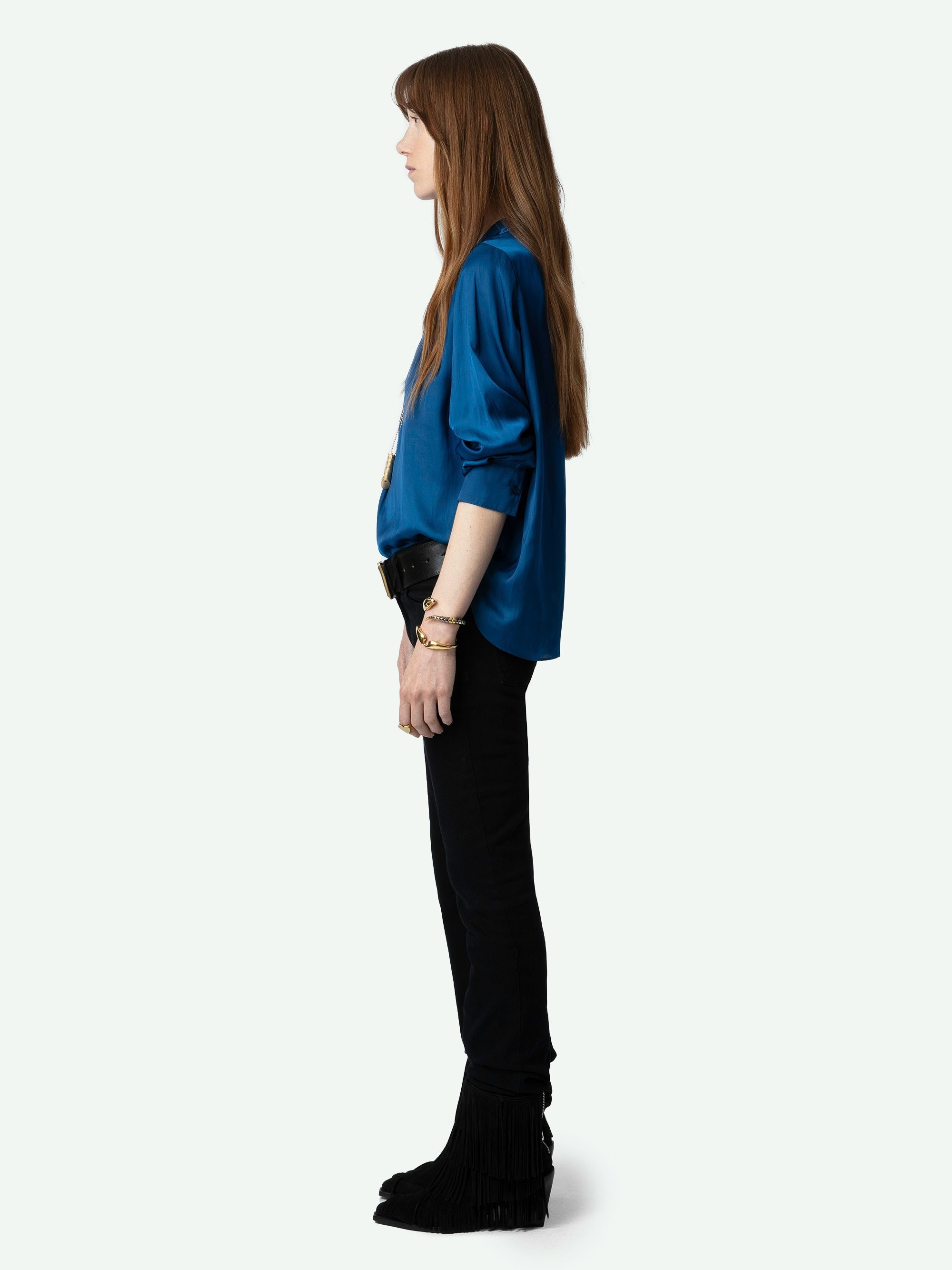Tink Satin Blouse - 4