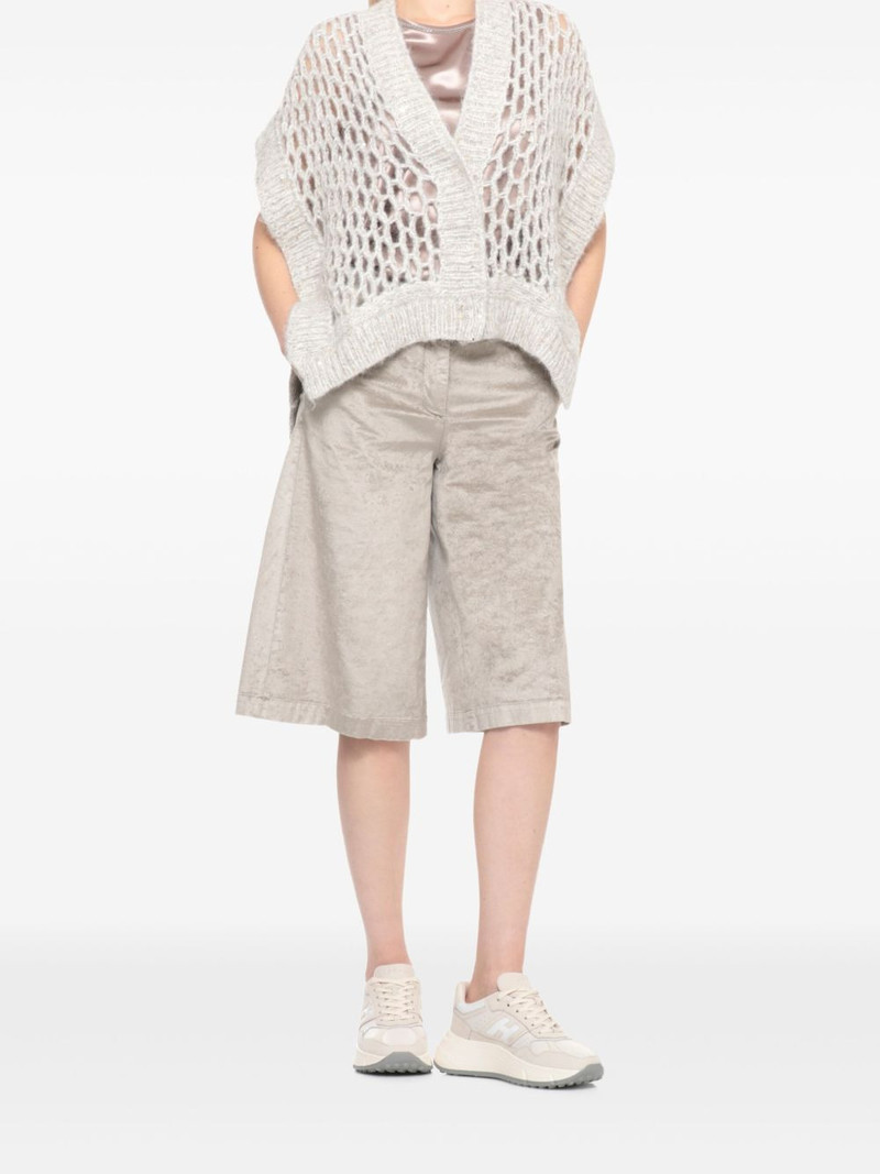 PESERICO sleeveless satin blouse outlook