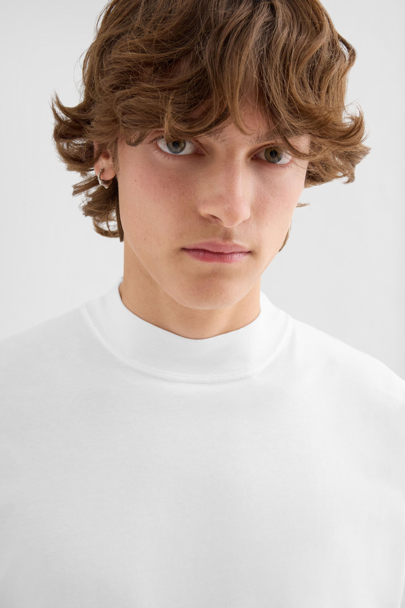 Cotton Mock-Neck T-Shirt 4