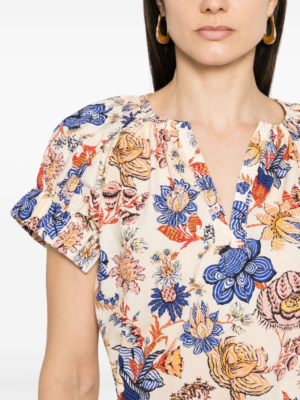 Naomi floral-print blouse - 5