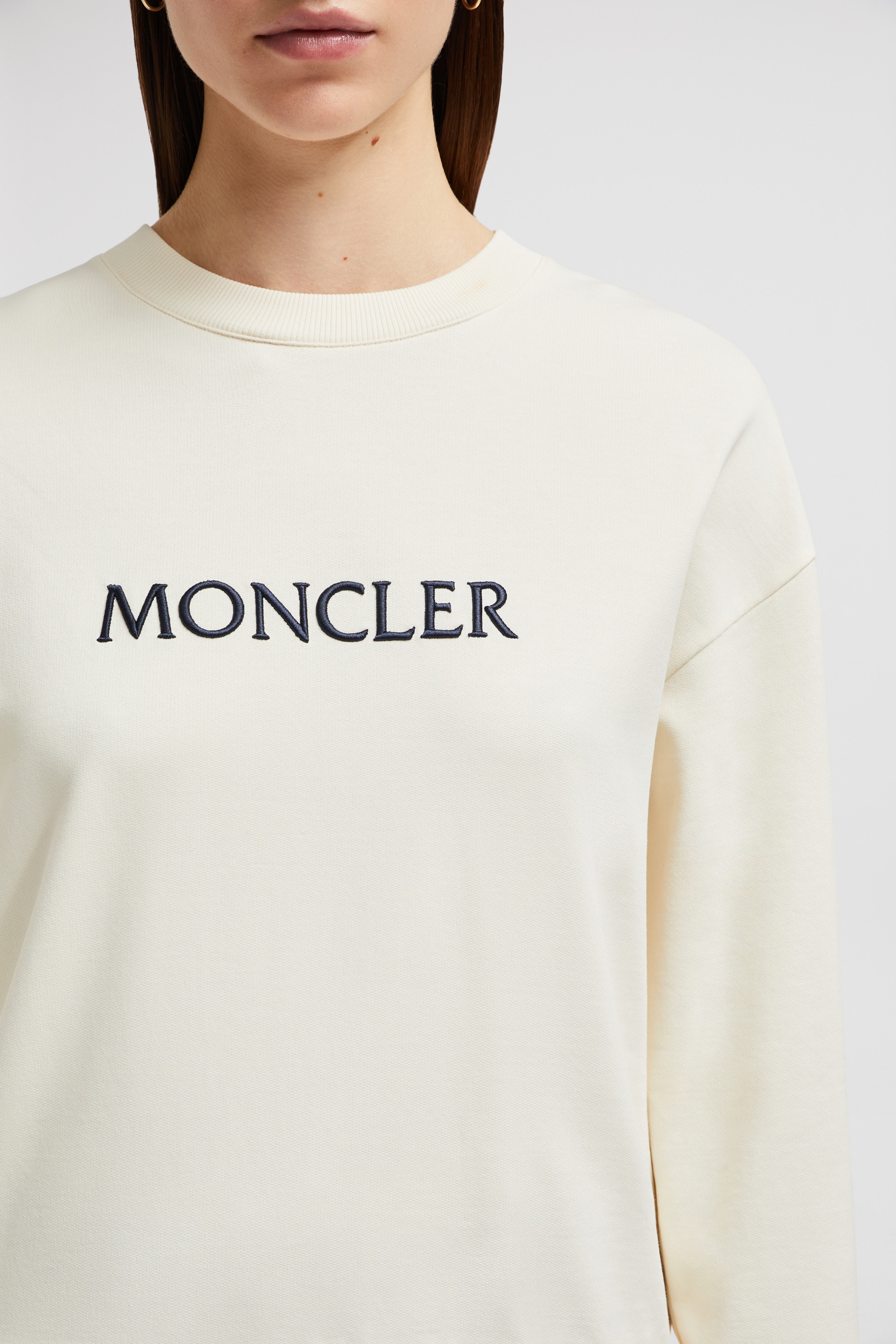 Embroidered Tonal Logo Cotton Sweatshirt - 6
